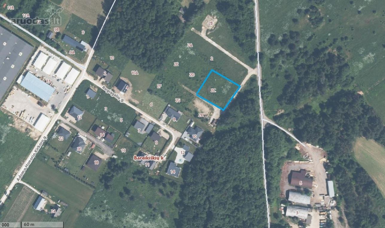 Parduodamas erdvus 19,50 aro žemės sklypas