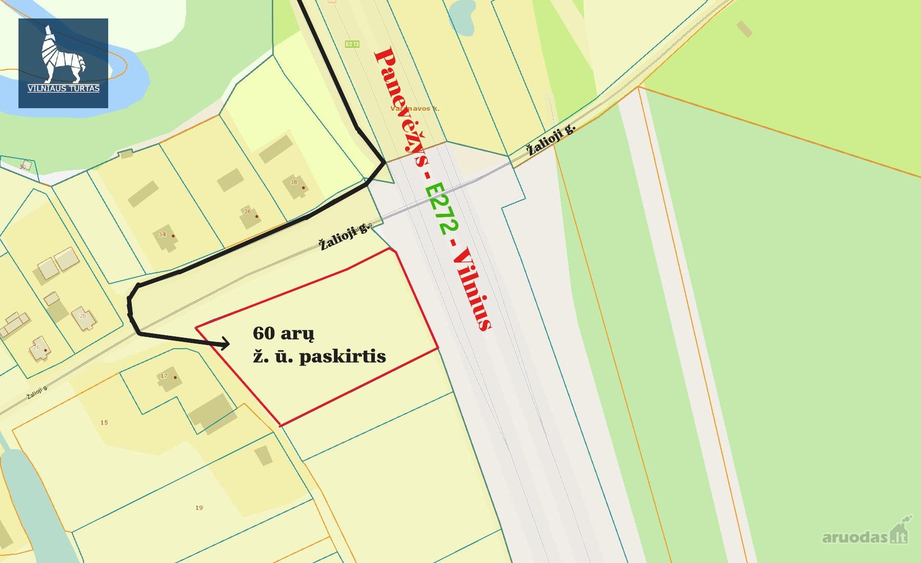 Parduodamas 60 arų žemės ūkio paskirties
