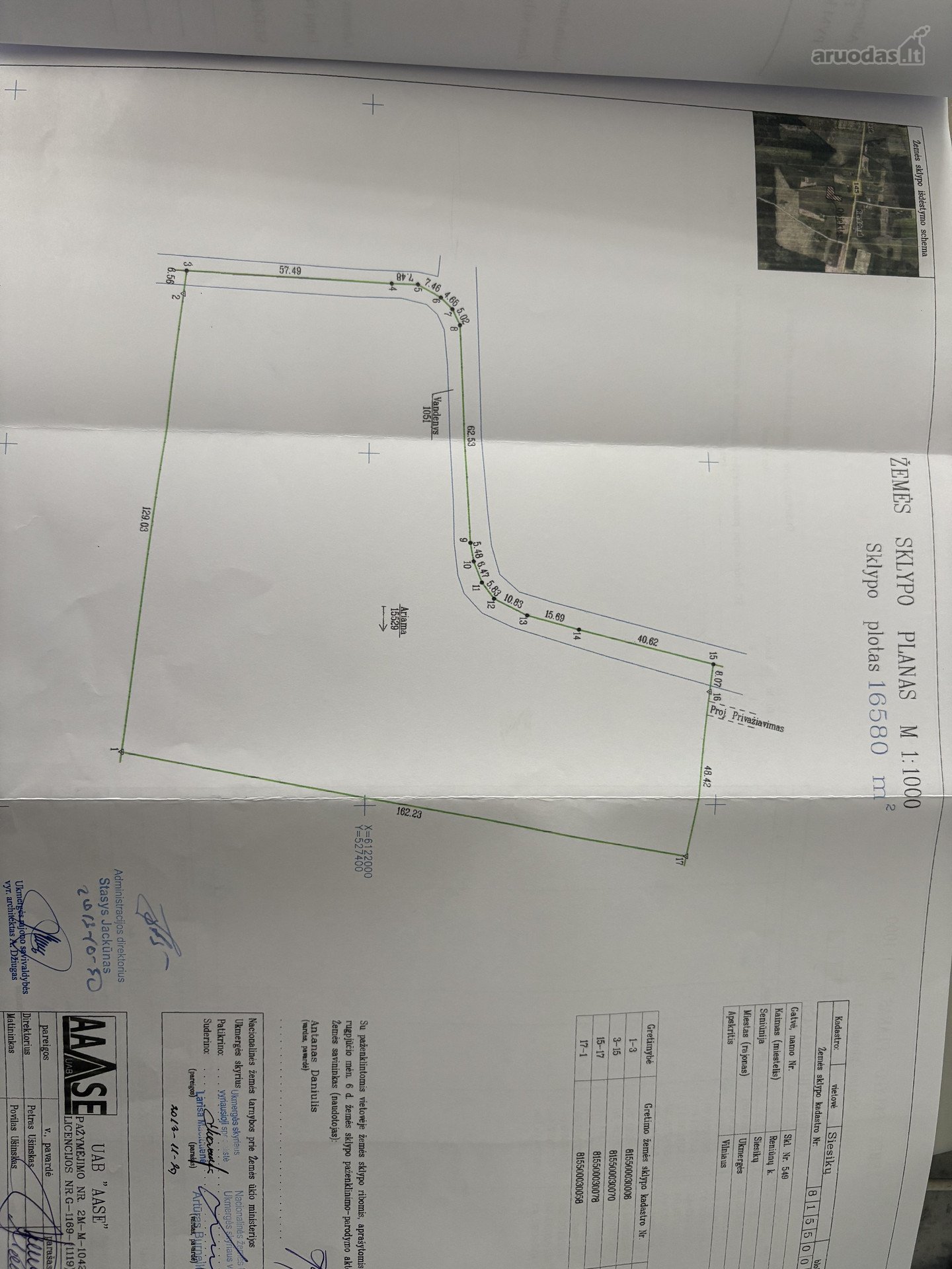 Parduodmas Žemės Ūkio Paskirties Sklypas