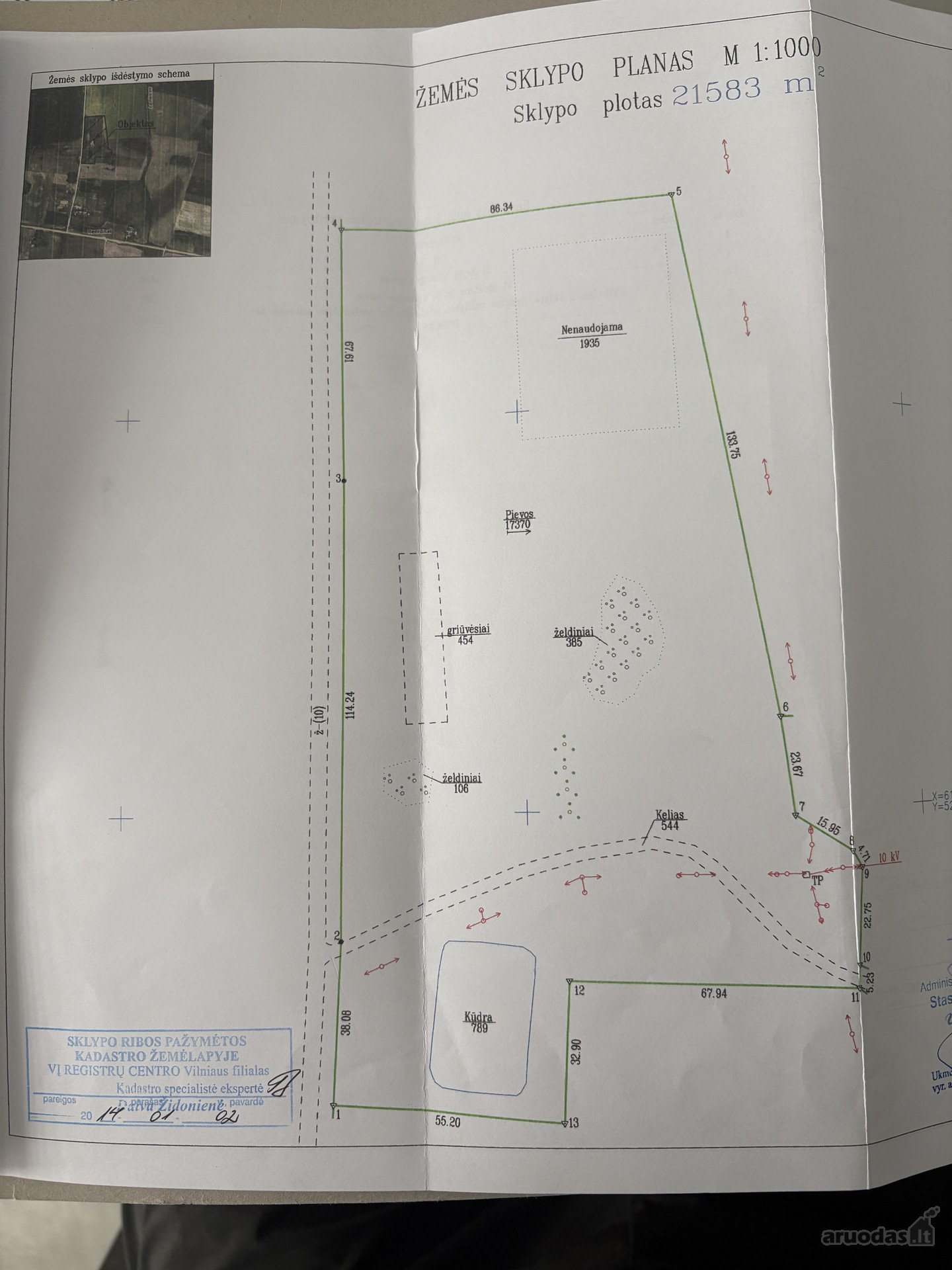 Parduodamas Žemės Ūkio Paskirties Sklypas