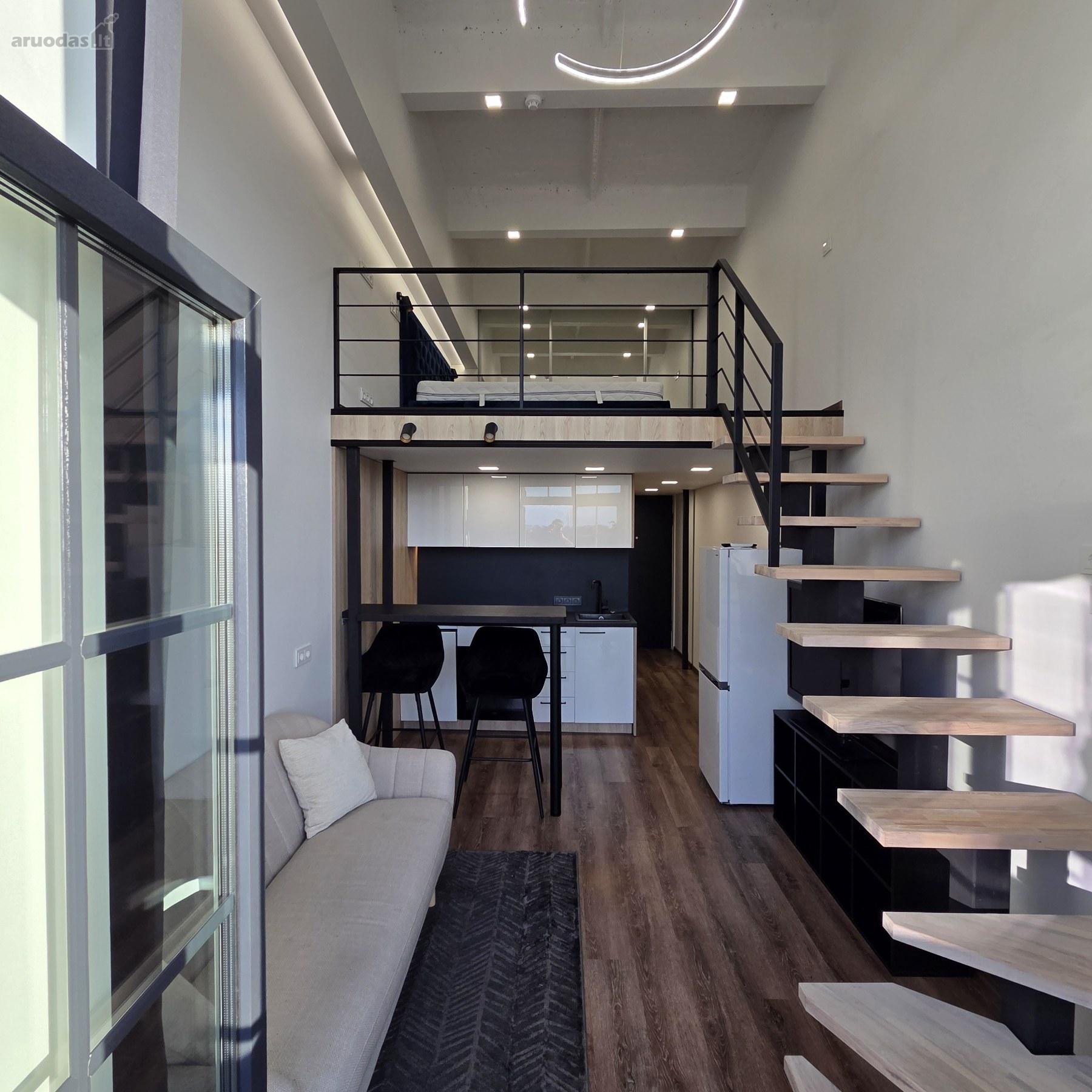 Išnuomojamas modernus 2 kambarių loftas