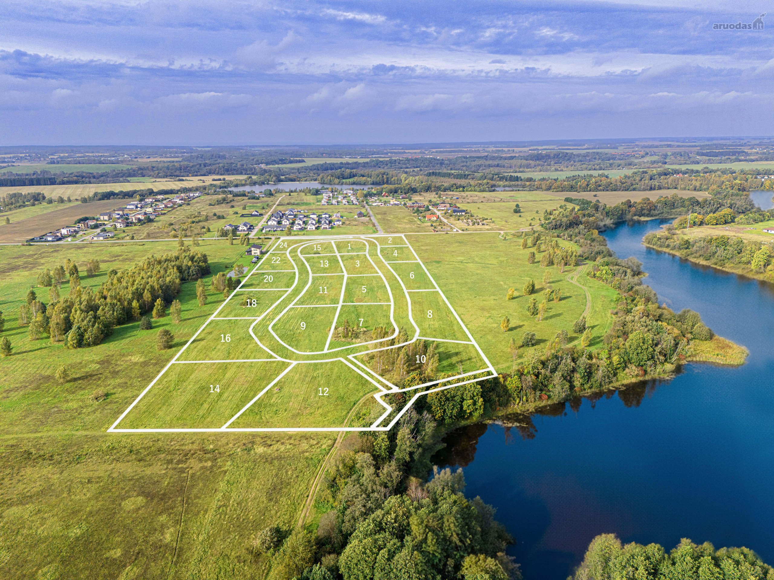 7,4 Ha Gyvenamųjų Sklypų Masyvas Radailiuose