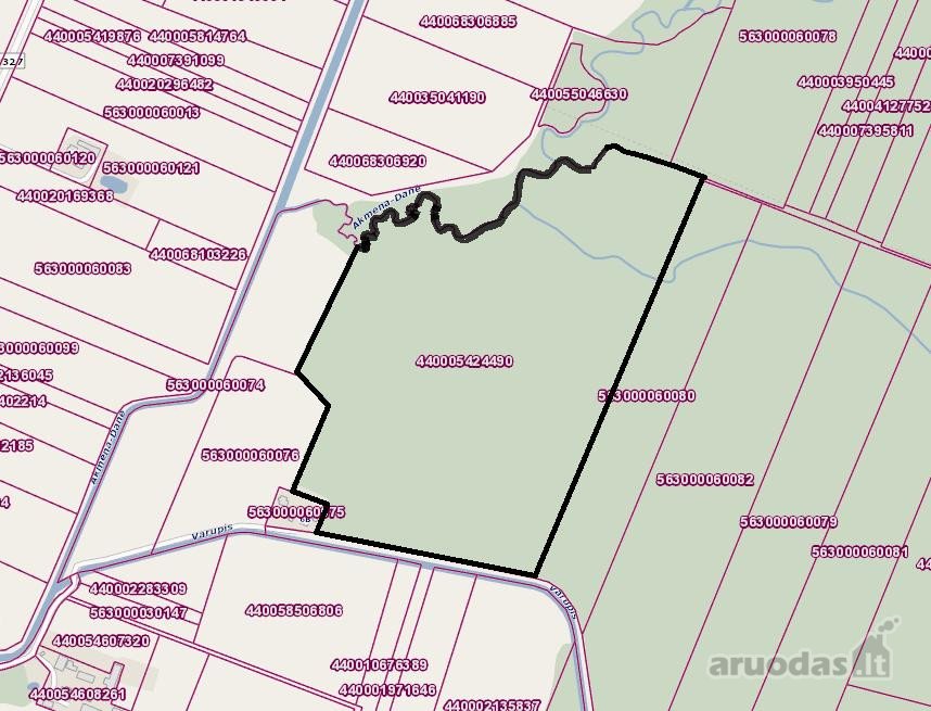 Parduodamas 15.8ha miškų ūkio paskirties sklypas