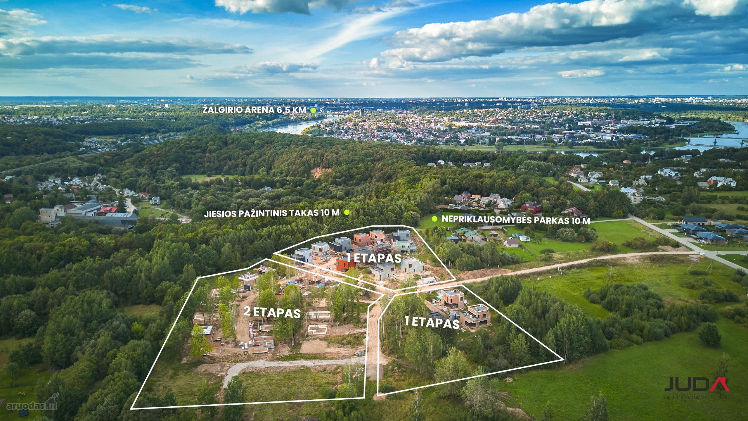 Naujas gyvenamųjų namų kvartalas Panemunėje –