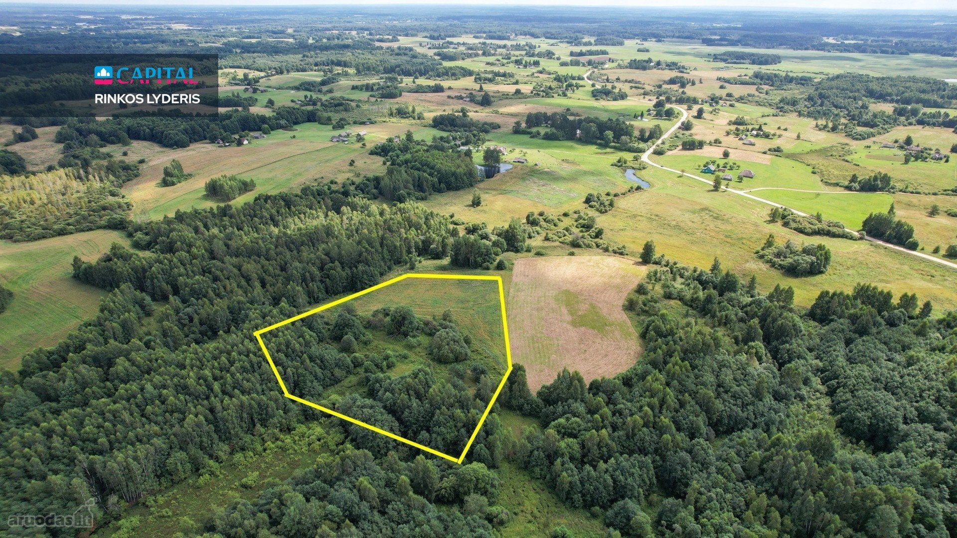 Parduodamas 4,85 ha žemės ūkio paskirties