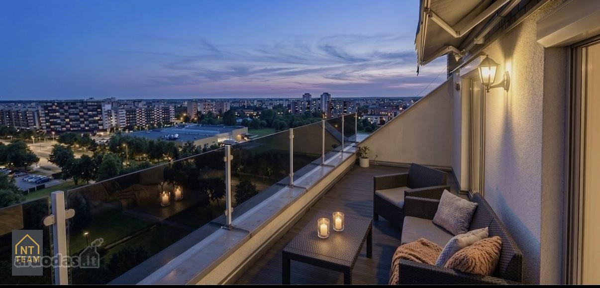 Parduodamas Išskirtinis 3 Kambarių Penthouse