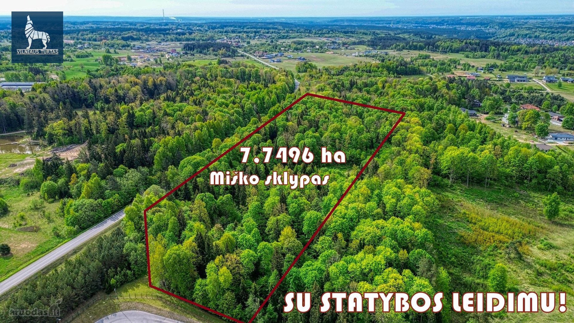 Parduodamas 7,7496 ha ūkinio miško sklypas
