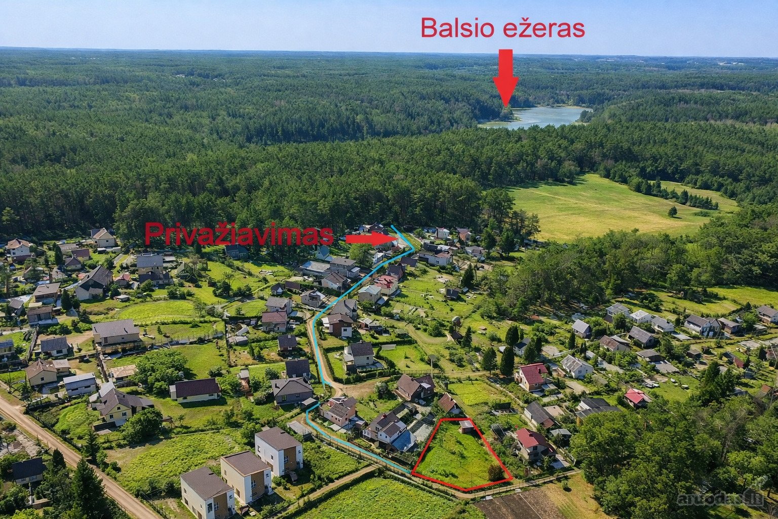 Parduodamas Sodo Sklypas Balsiuose, Šalia