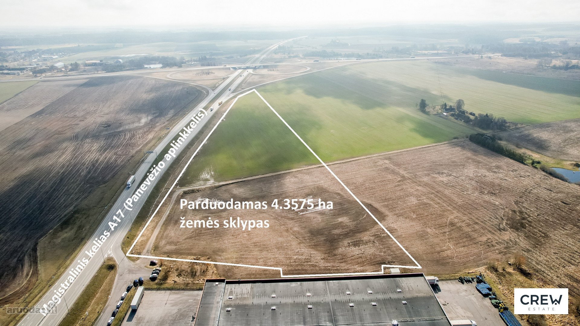 Parduodamas 4.3575ha ploto Komercinės