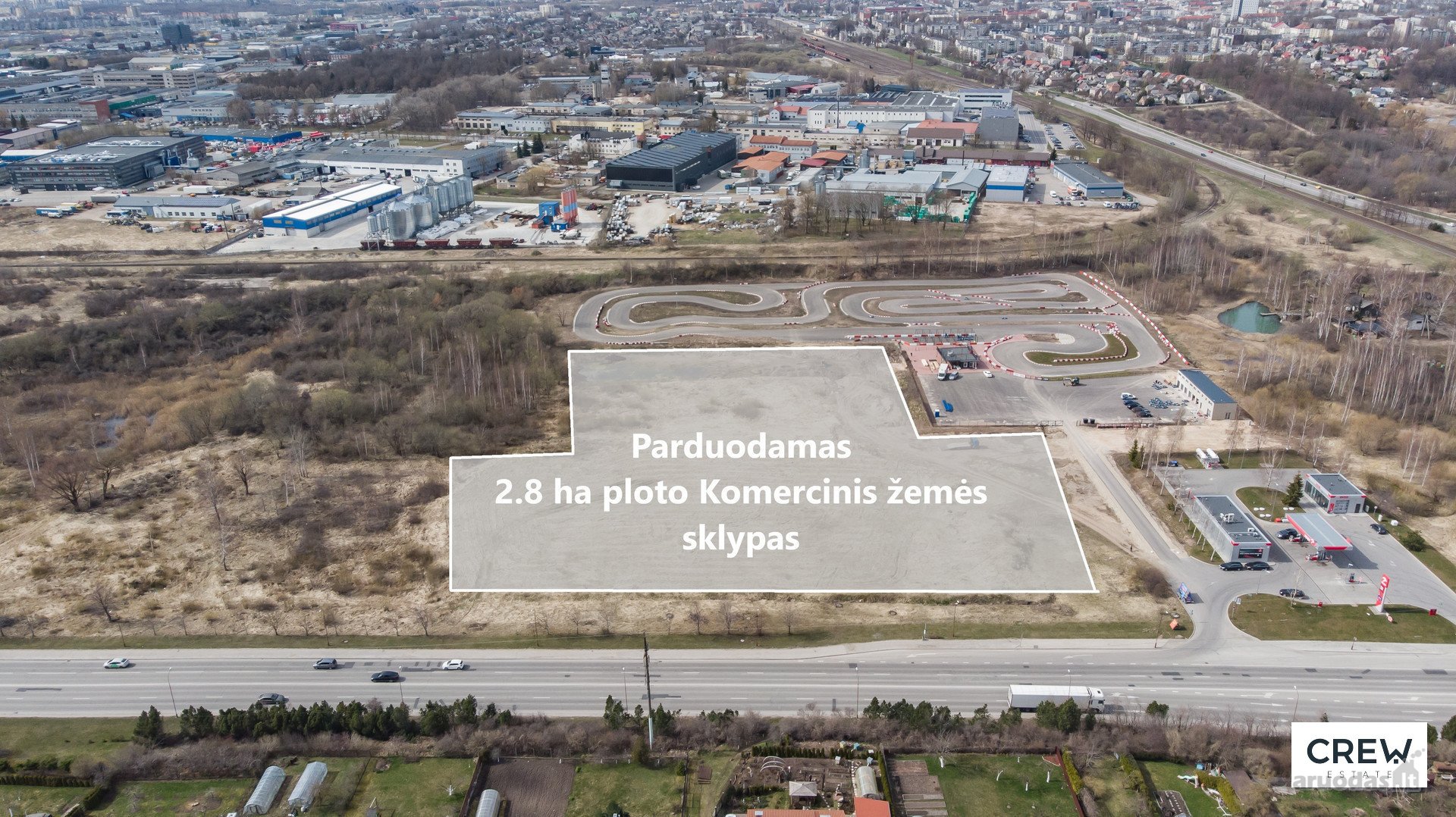 Parduodamas 2.8006 ha ploto Komercinės
