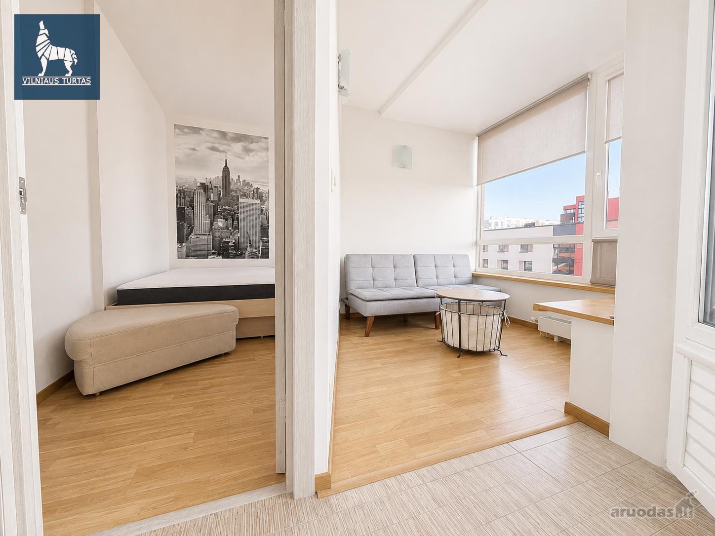 Nuomojamas jaukus, labai šviesus 32 kv. m