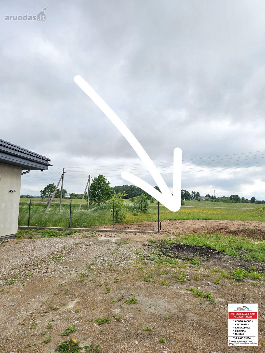 Parduodamas 26, 84 arų sklypas adresu Luokės