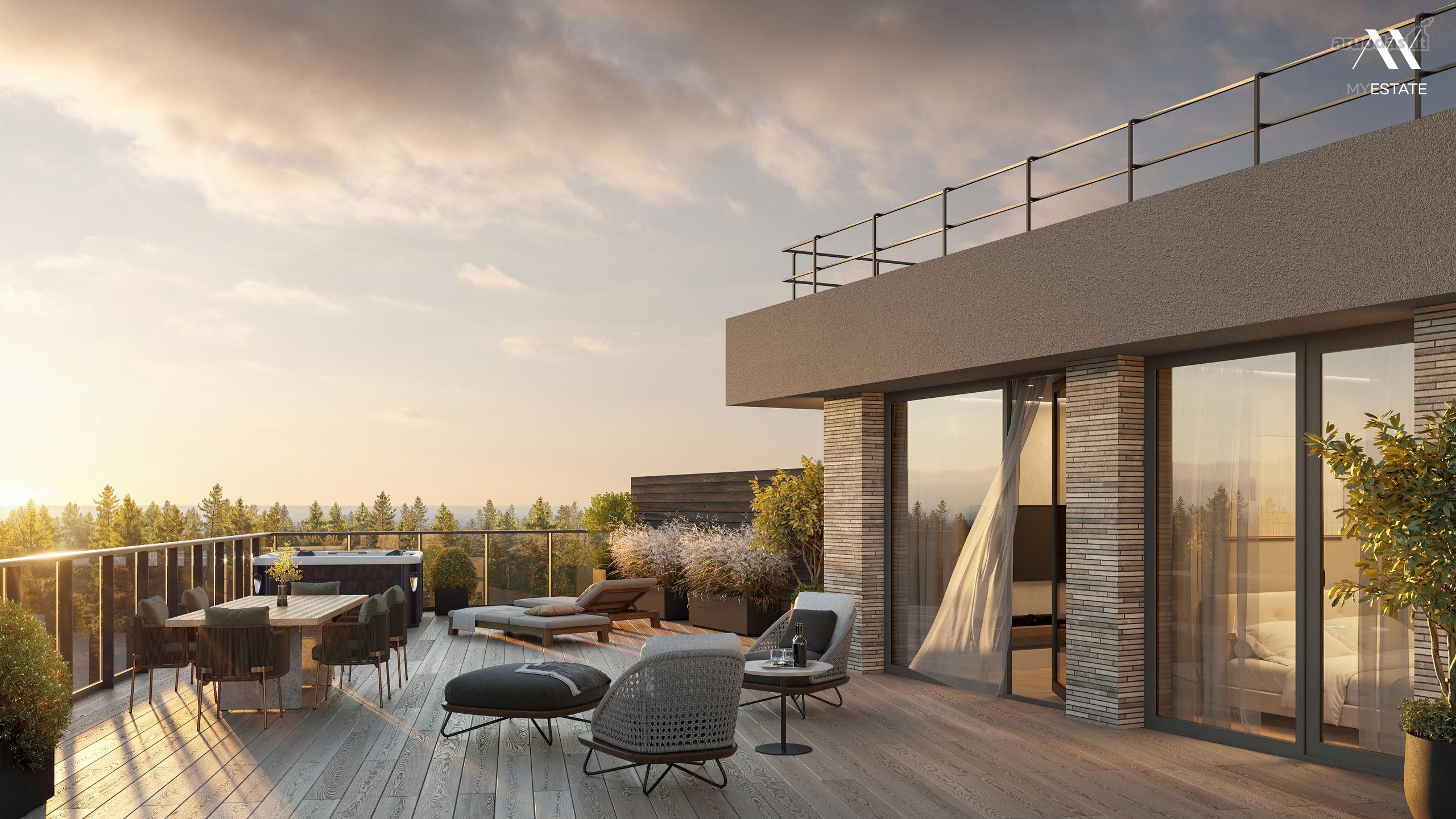 Privati Rezidencija - 375 m² Penthauzas Su