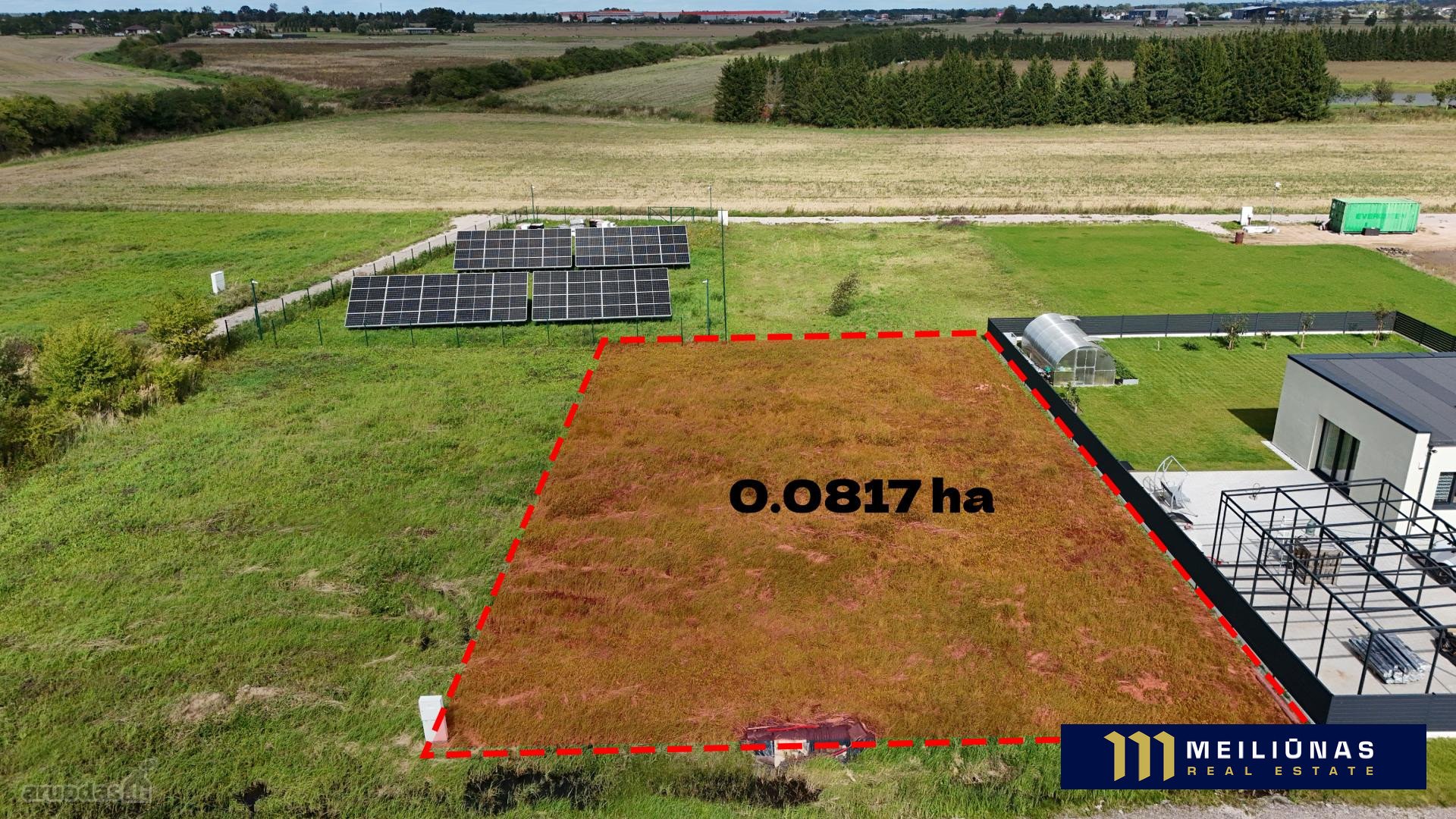 Parduodamas 8,17 arų namų valdos sklypas