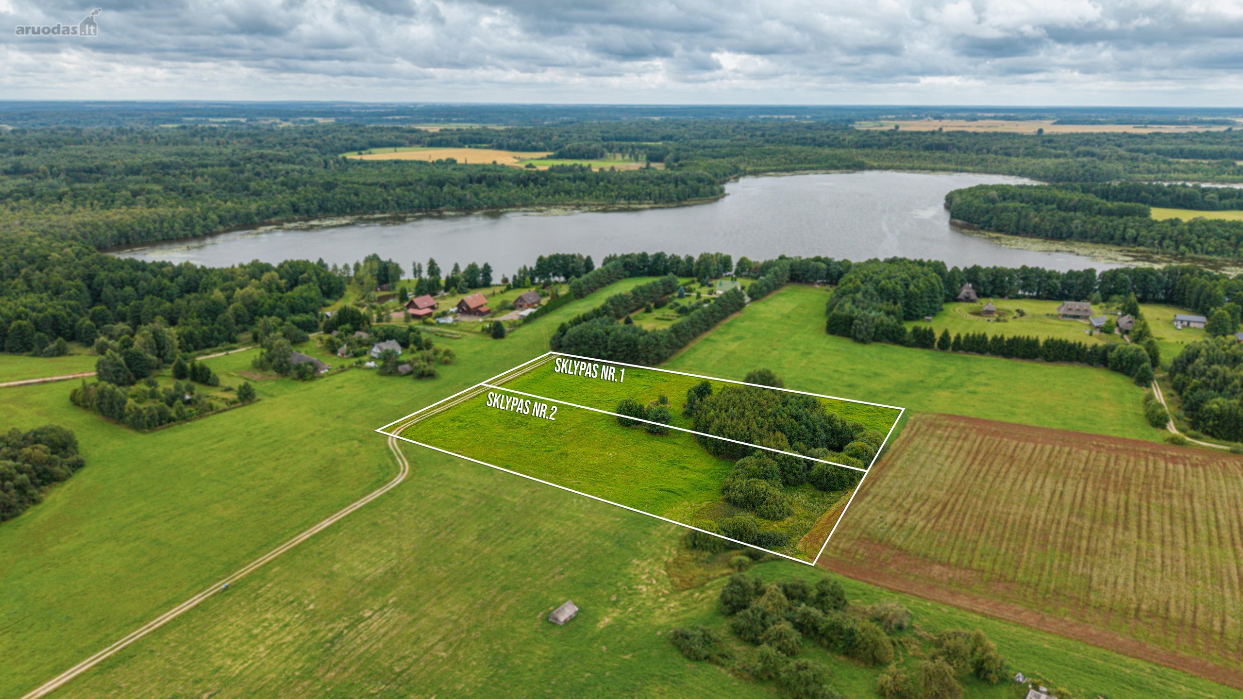 Sklypai Prie Ežero .Sklypų paskirtis - namu