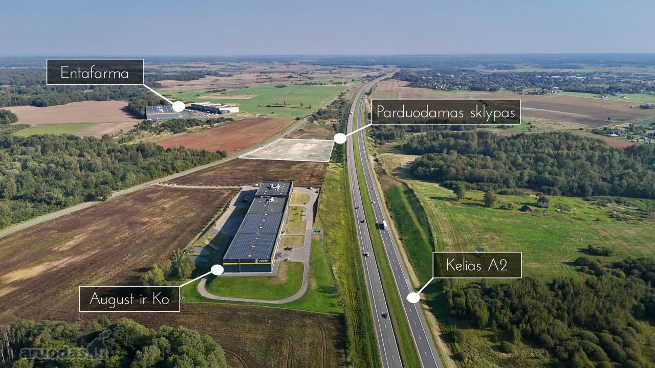 Parduodami 1,15 ha komercinės - verslo,