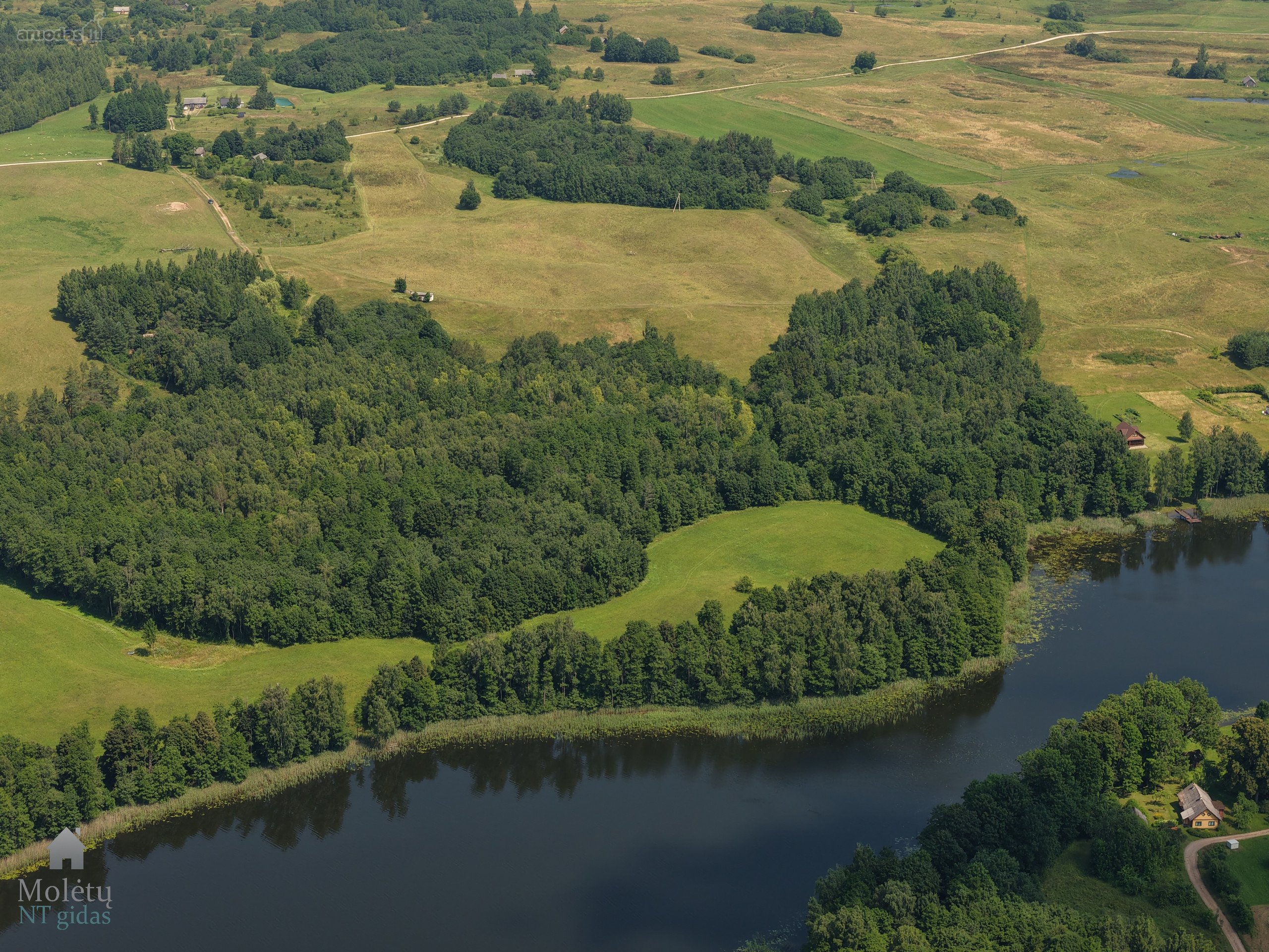 12 Ha Teritorija Prie Dūrių Ežero+ 360m Ežero