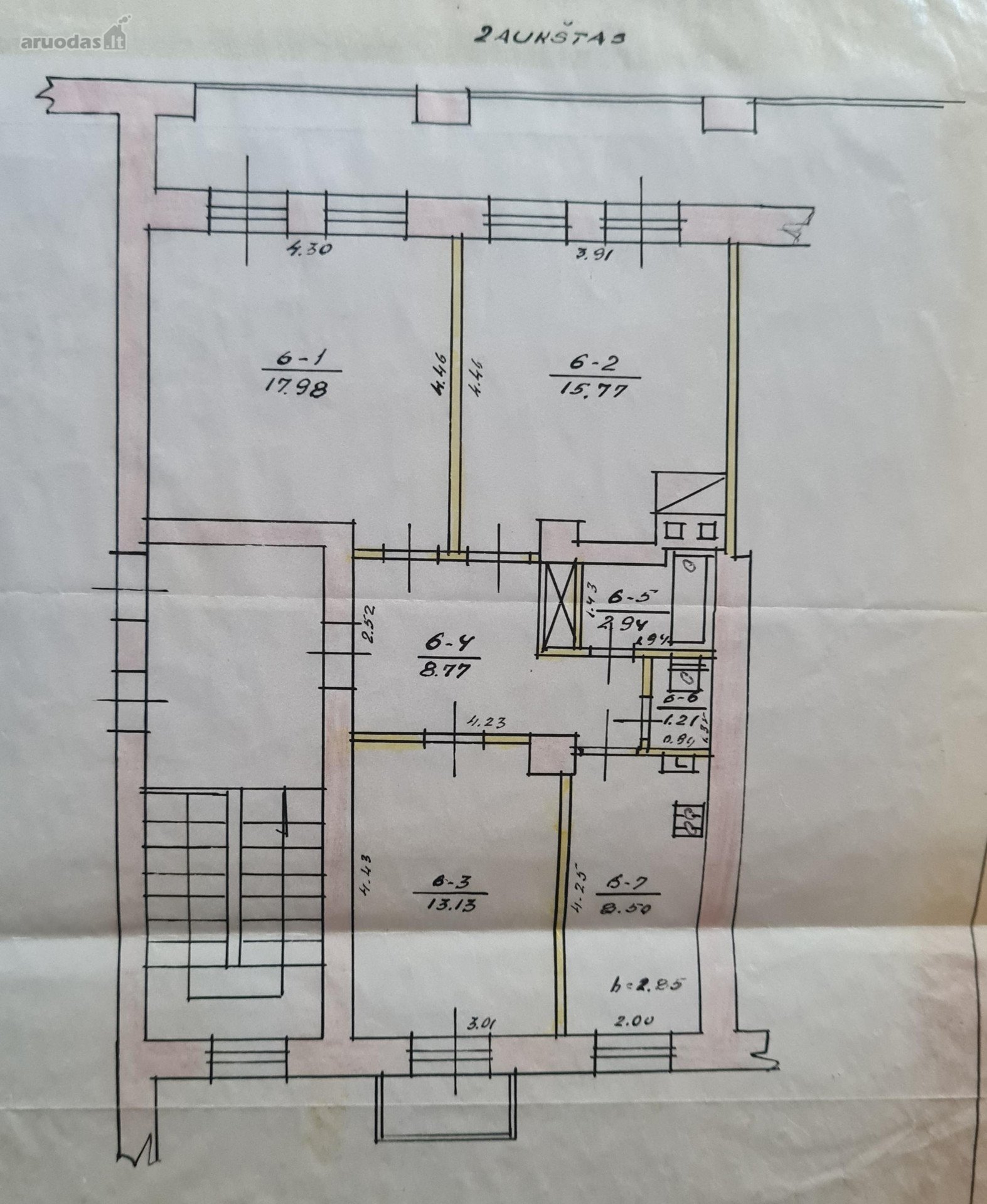 Parduodamas gero išplanavimo 3 kambarių butas