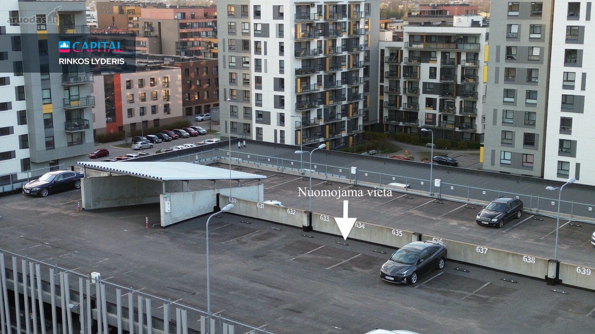 -Nuomojama parkavimo vieta daugiaaukštės