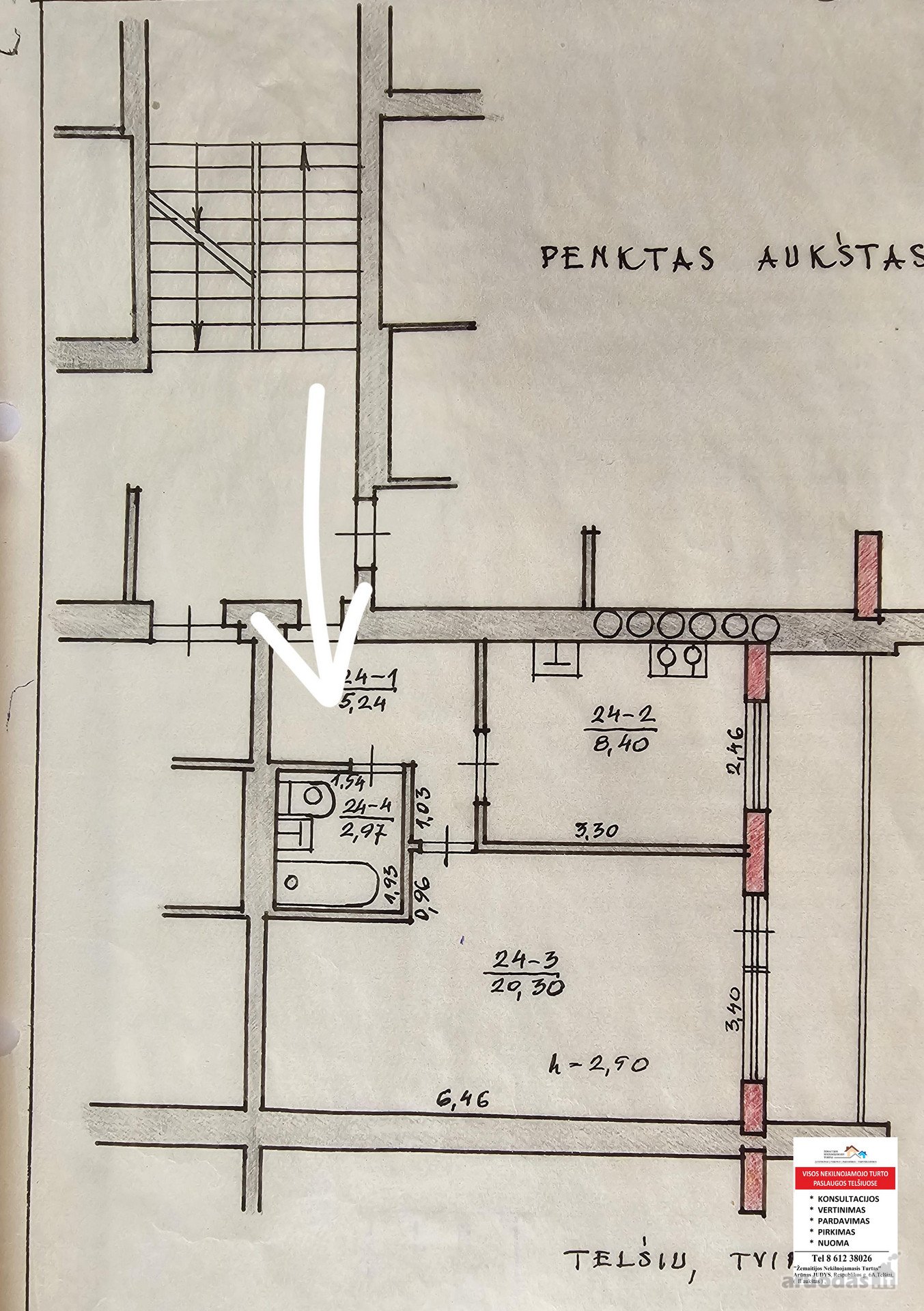 Greitai bus pardavinėjamas 1 kambario butas