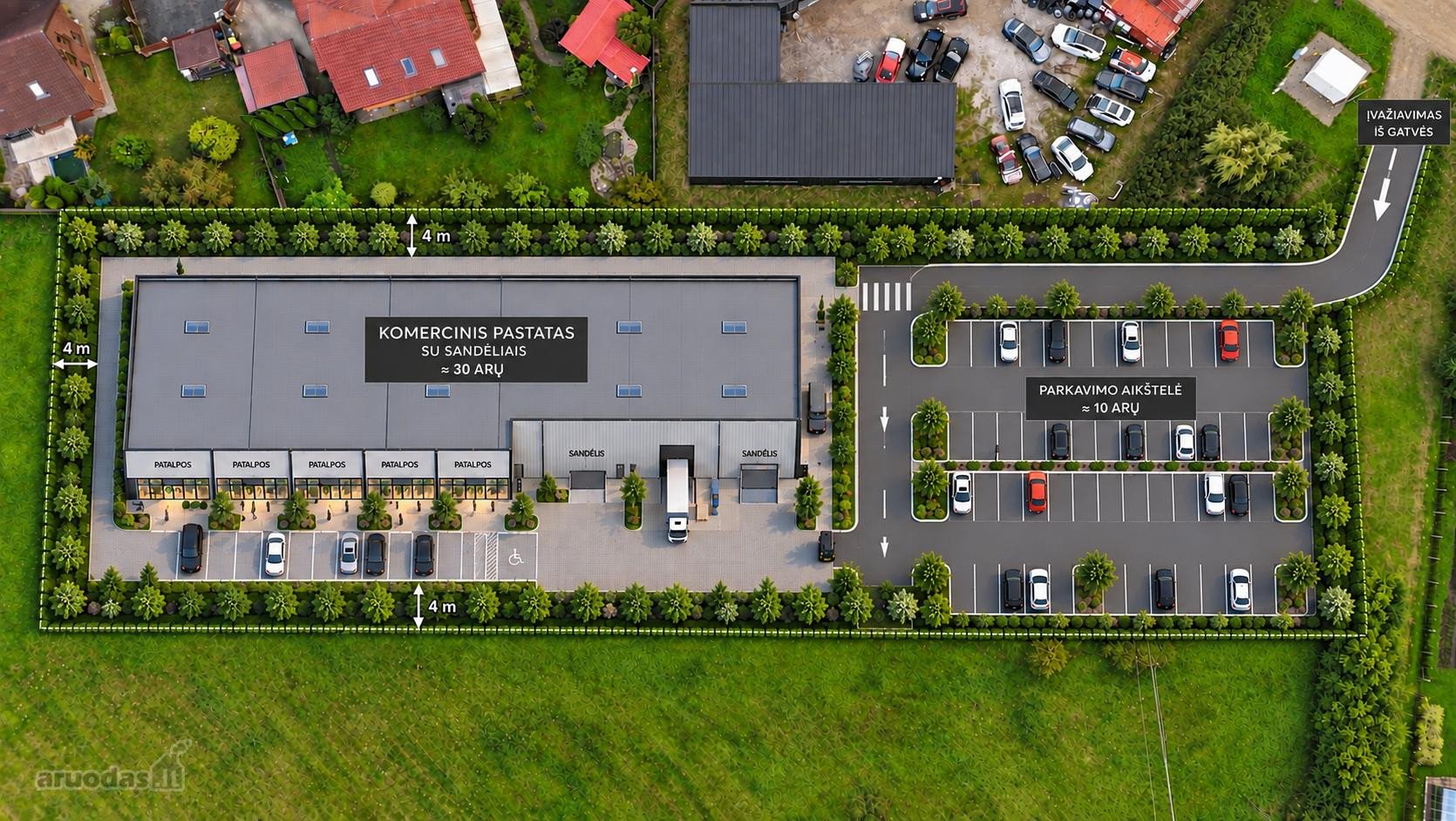 Parduodamas 40 A Žemės Sklypas Šalia Jakų