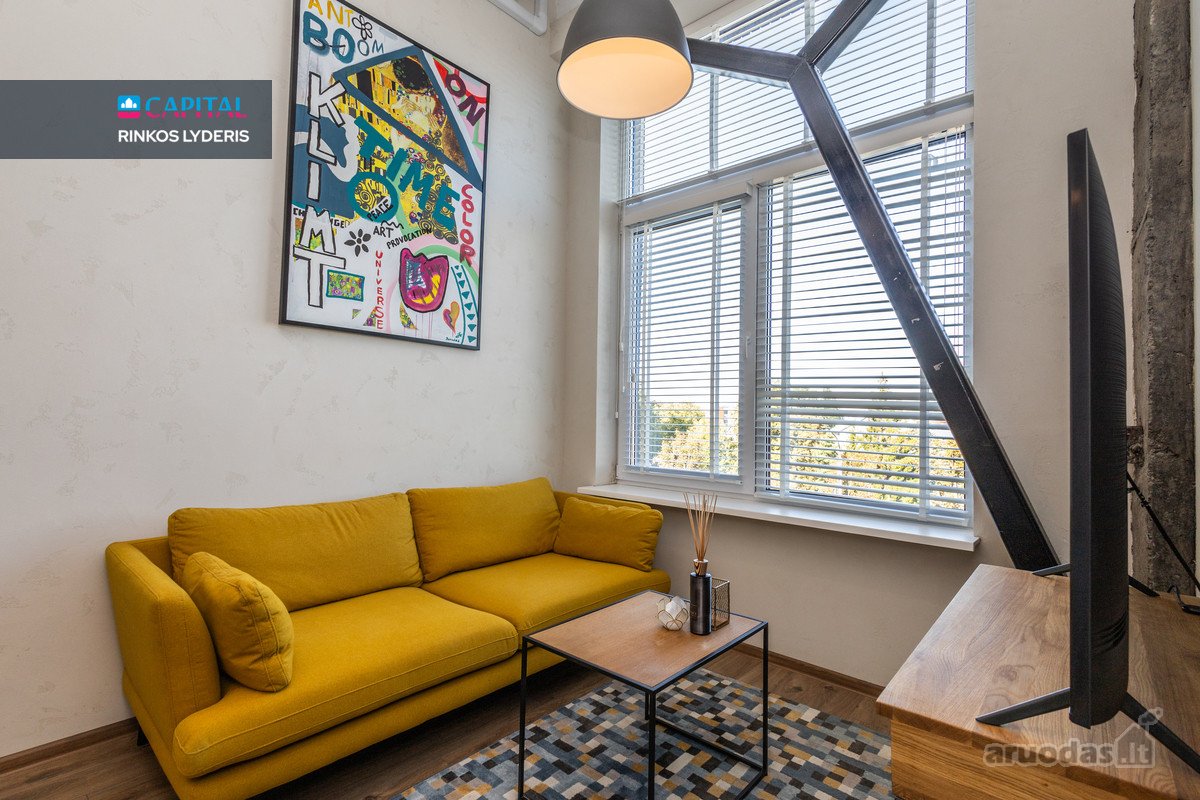 Loft206 projekte nuomojamas Pilnai Įrengtas