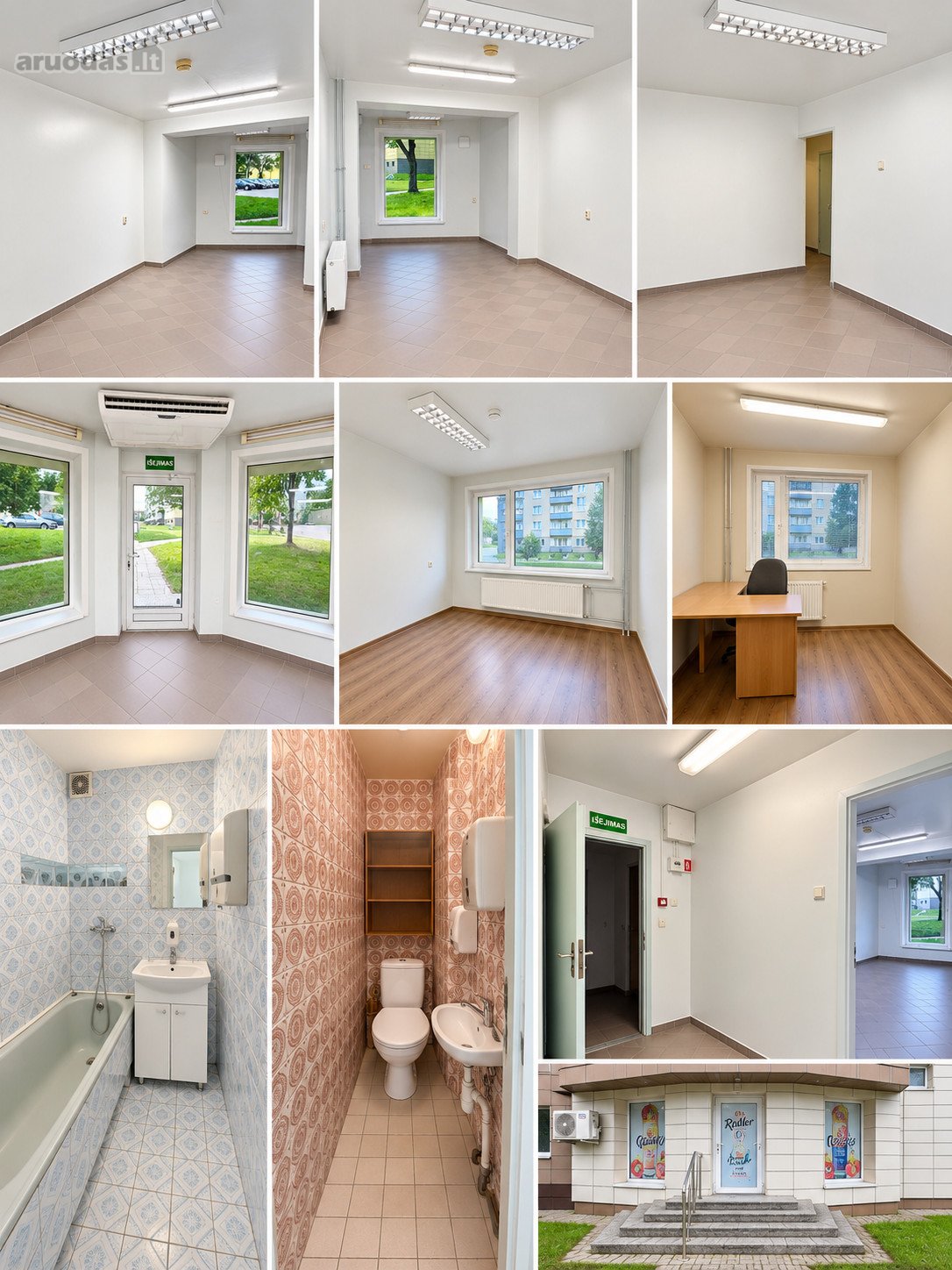 Parduodamos 80 m² komercinės patalpos Kuršėnų