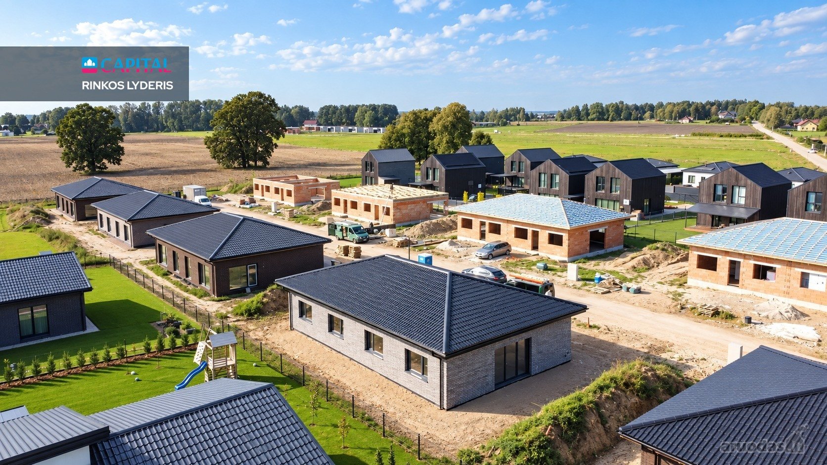 Parduodamas Naujos Statybos 4 Kambarių Namas