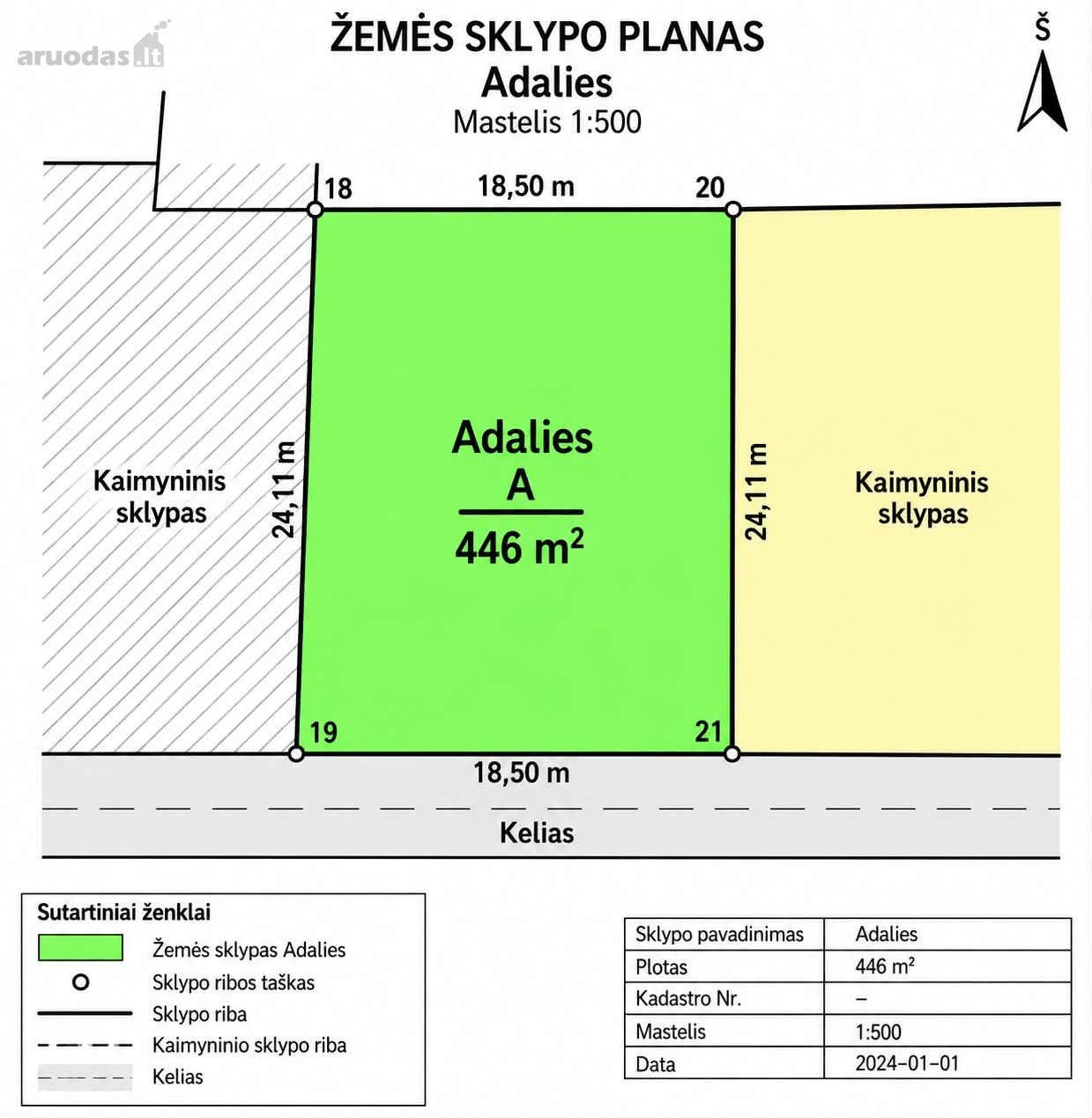 Parduodama sklypo dalis Palangoje, Žibų g. 73
