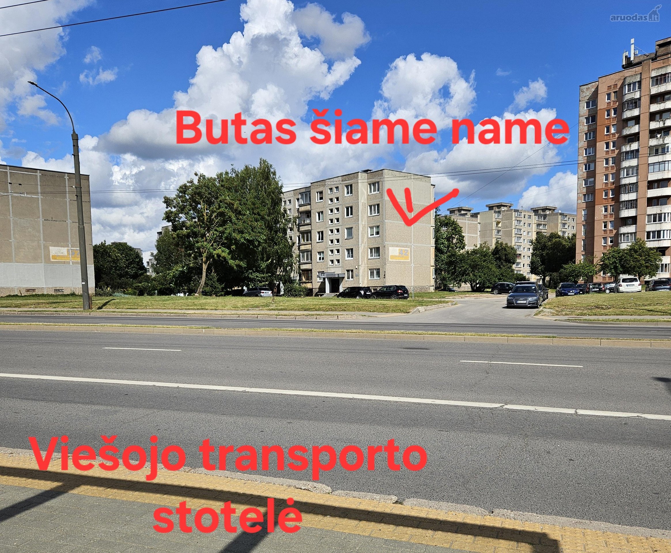 Parduodamas erdvus 1 kambario butas Kaune,