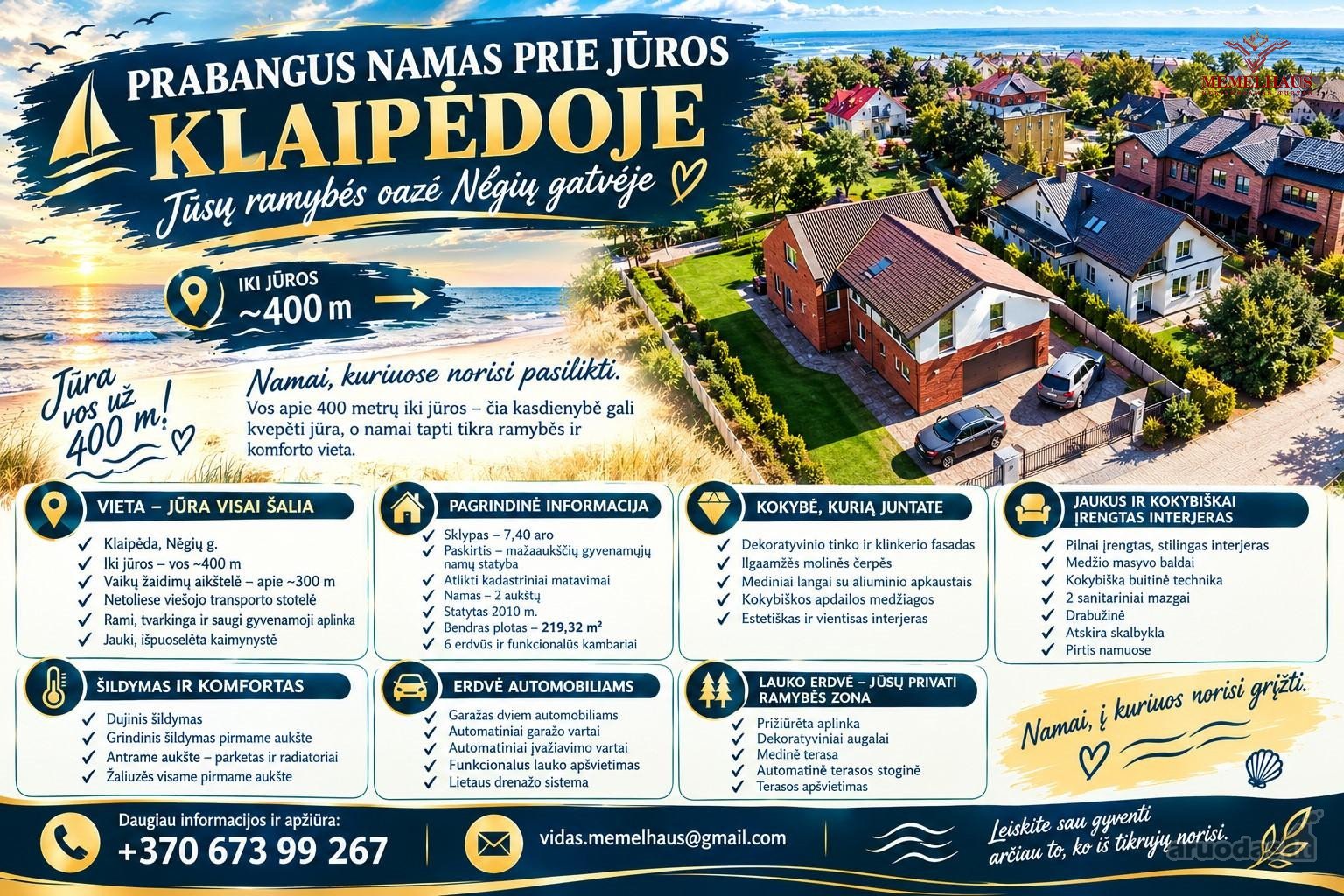 ? Prabangus Namas Prie Jūros Klaipėdoje –