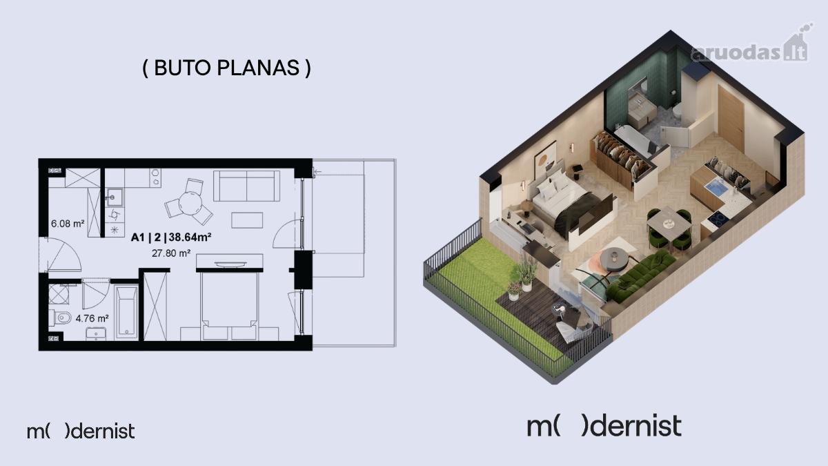 Modernist ( Užpildyk Erdvę Gyvenimu )