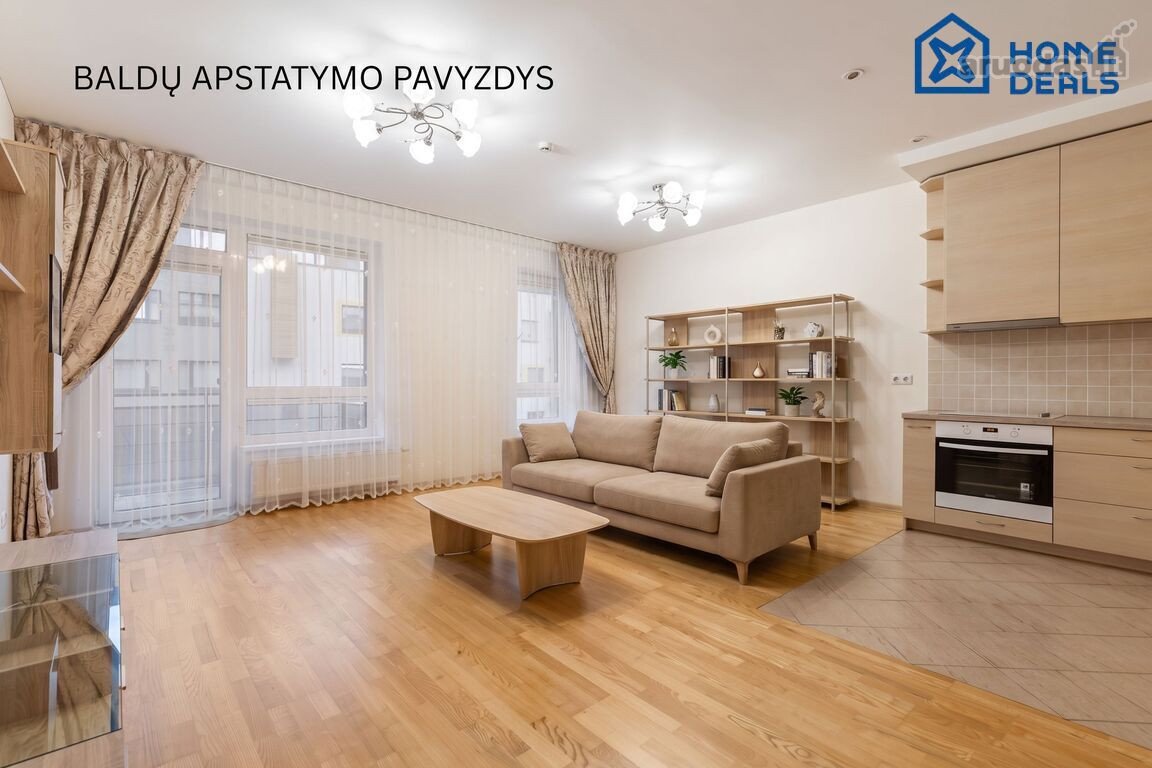 Parduodamas 52,58 kv. m dviejų kambarių butas