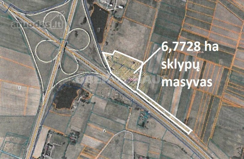 6,77 ha žemės sklypų masyvas prie Panevėžio