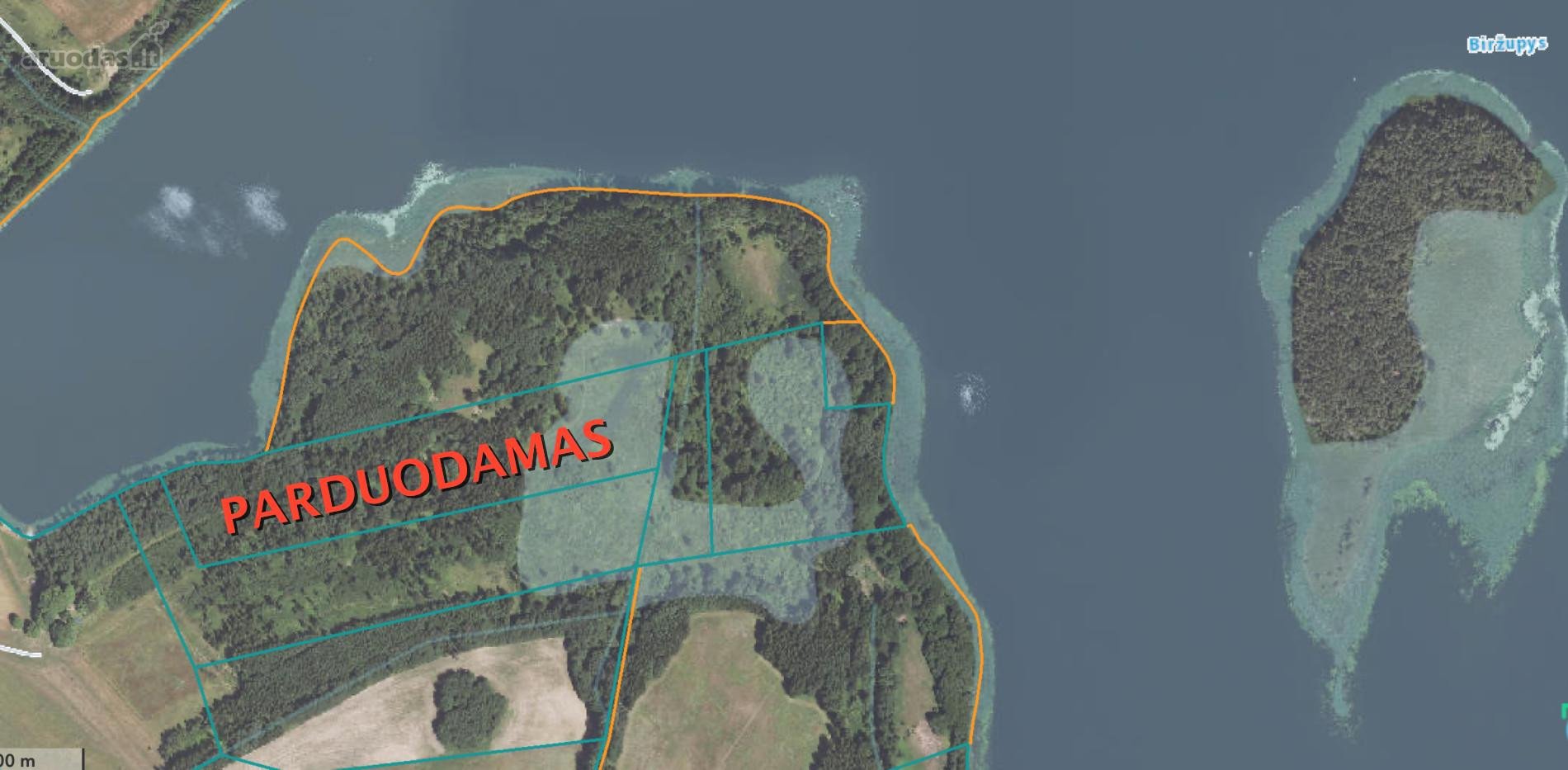 Parduodamas sklypas prie Sartų ežero su 100