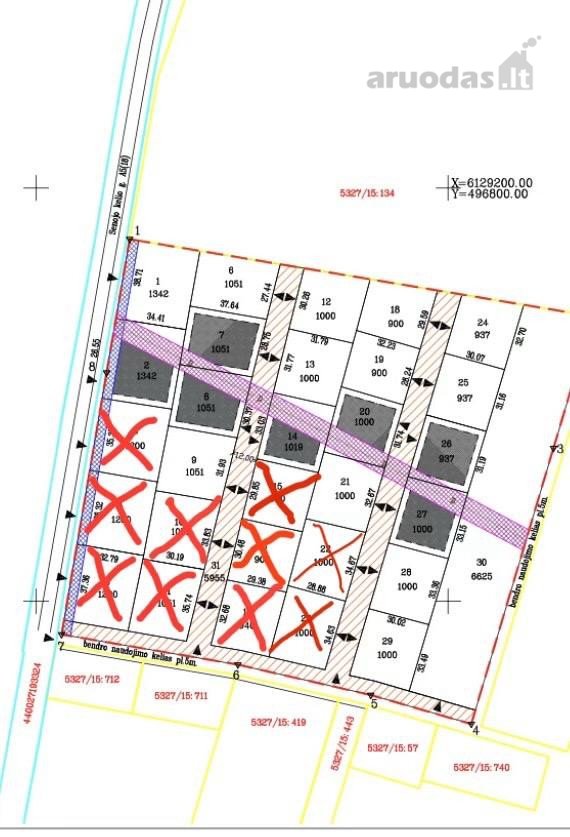 Parduodami sklypai naujai formuojamame 29