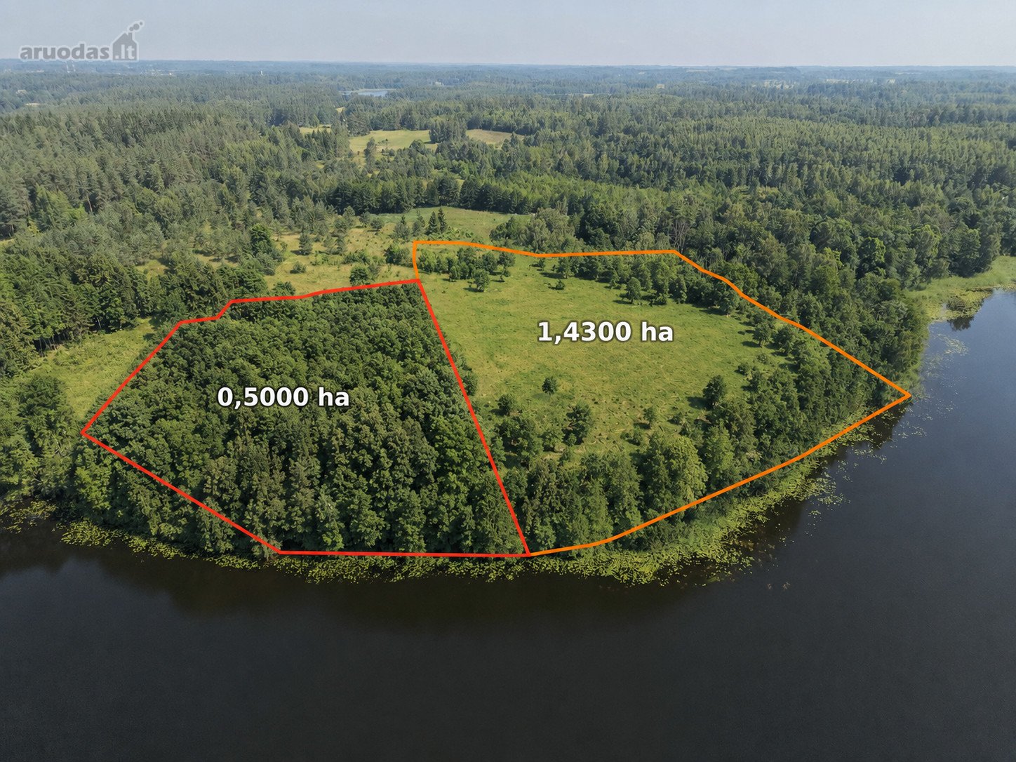 Du Sklypai Viename Pasiūlyme – 1,94 Ha Gamtos