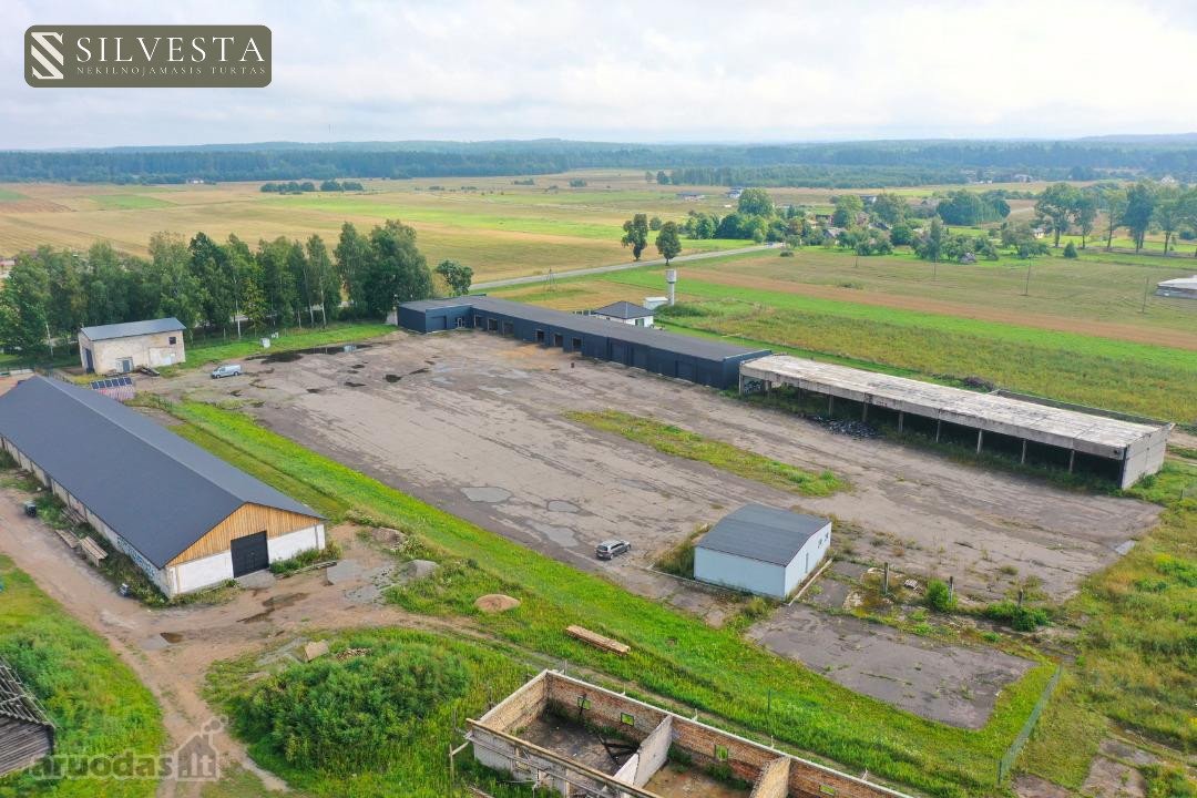 Nuomojamas komercinis kompleksas: sandėliai,