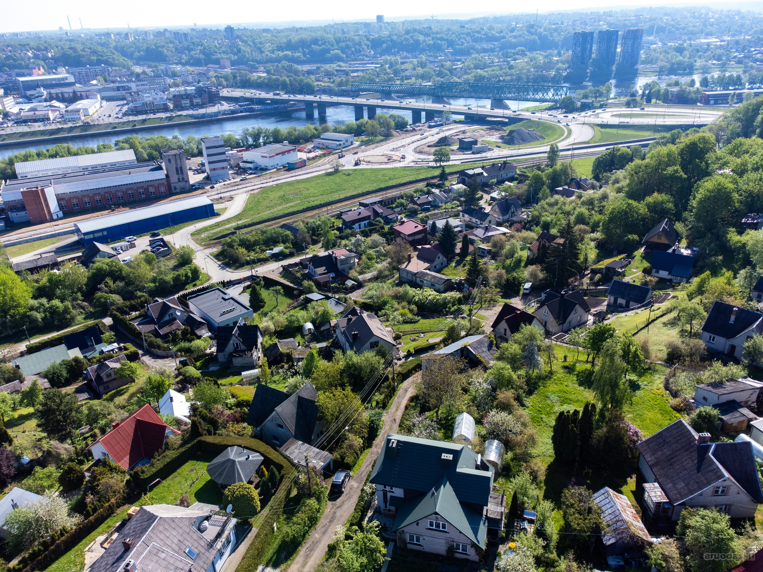 Parduodama panorama į Kauną su 171 kv.m namo