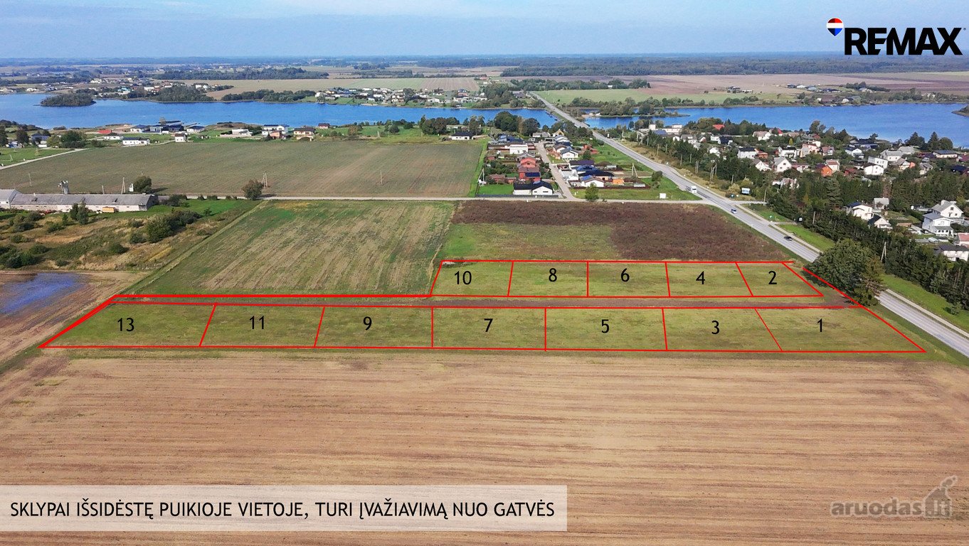 Parduodamai sklypai naujai suformuotame namų