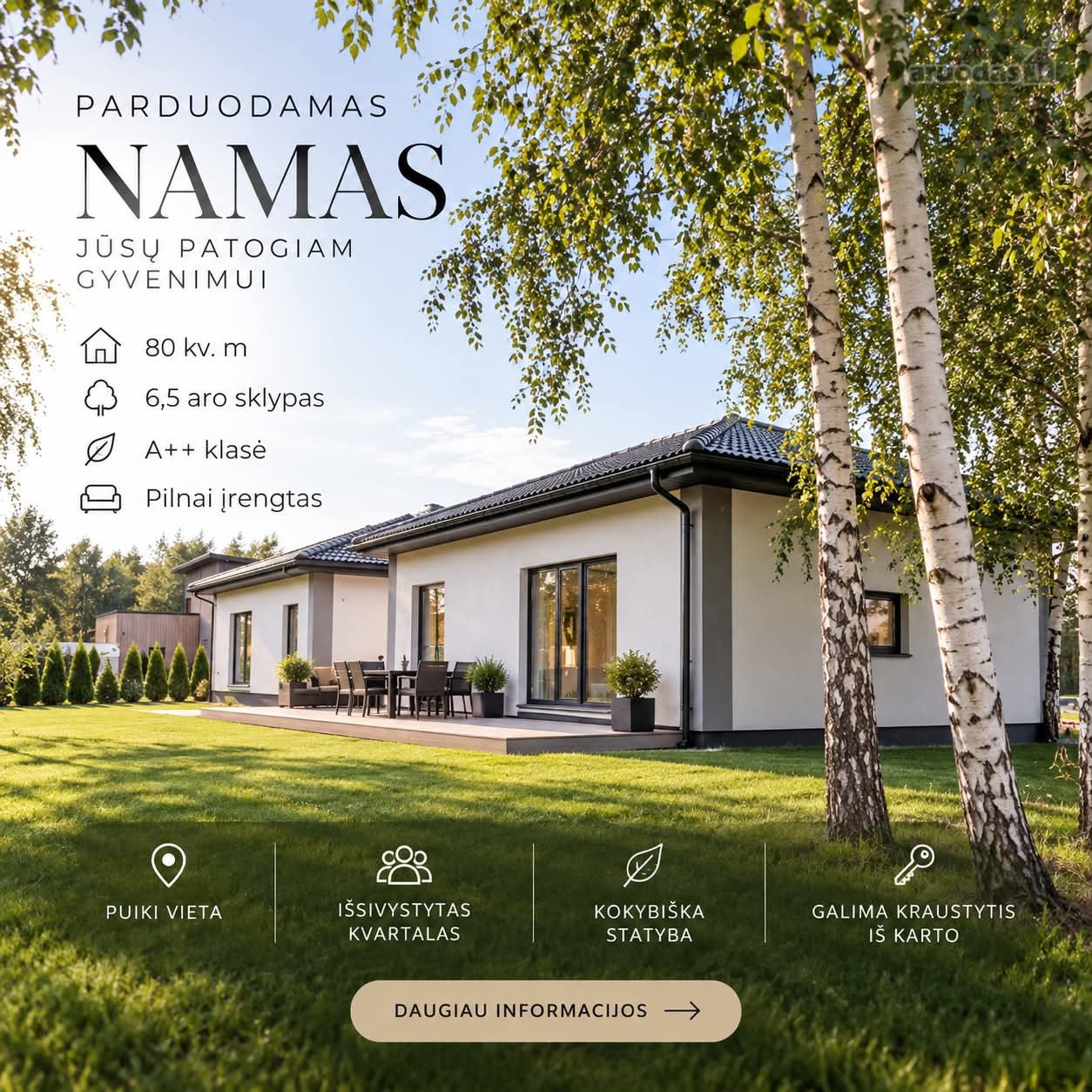 Parduodami Naujos Statybos Namai Nuostabiame
