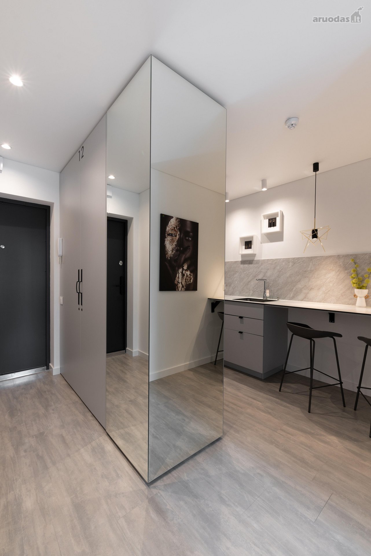 Modernūs 2 Kambarių Apartamentai Su 8 M²