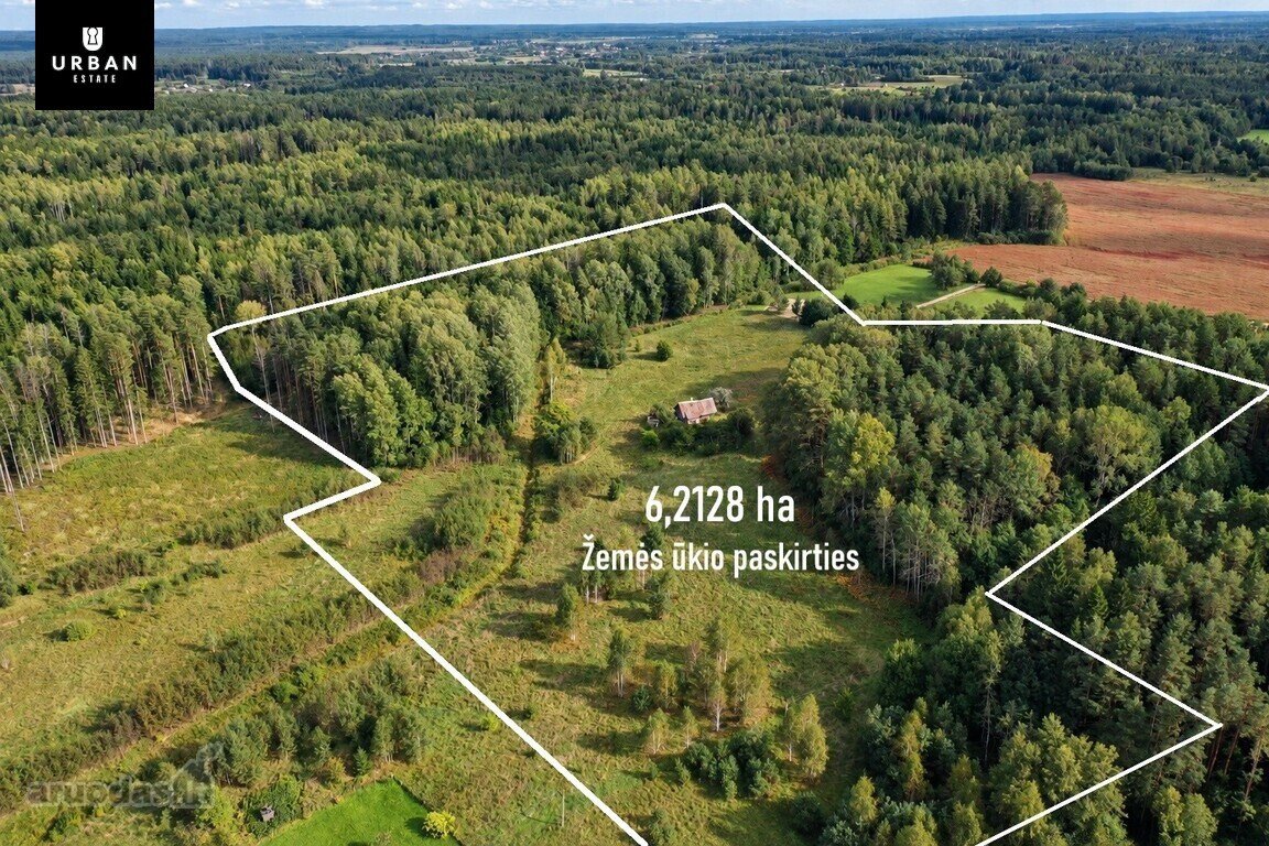 Parduodamas Erdvus Žemės Sklypas Su Mišku Ir