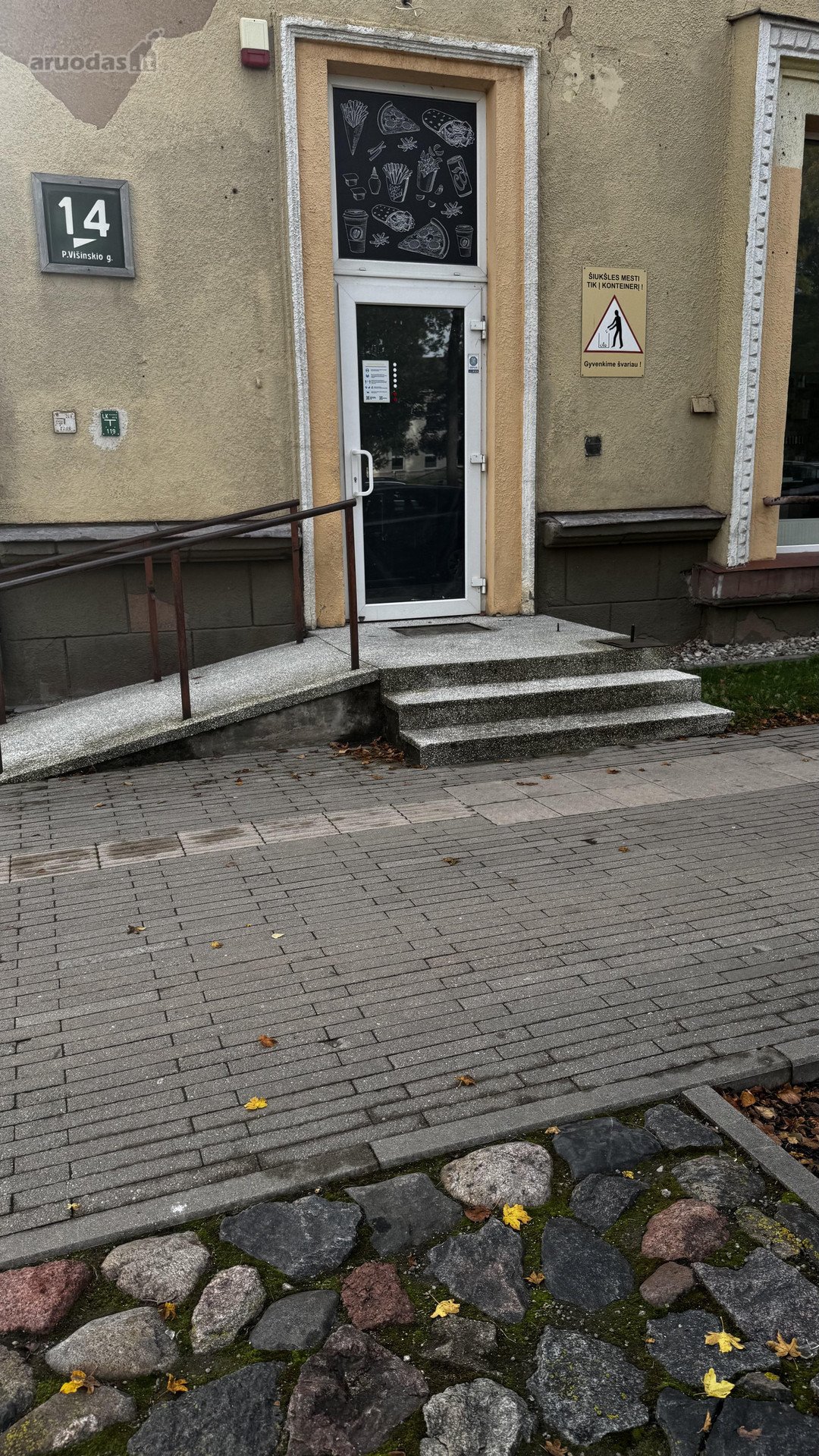 Patalpos 85kv.m randas centre P.višinskio g
