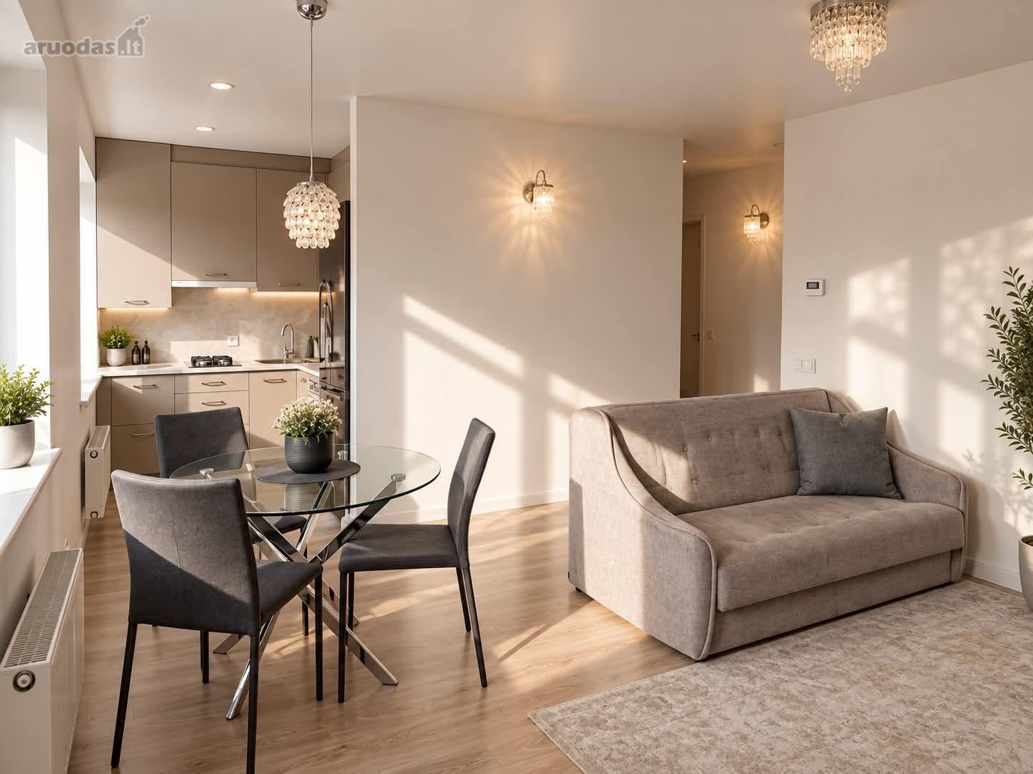 Nuomojamas jaukus ir pilnai įrengtas 40 m²