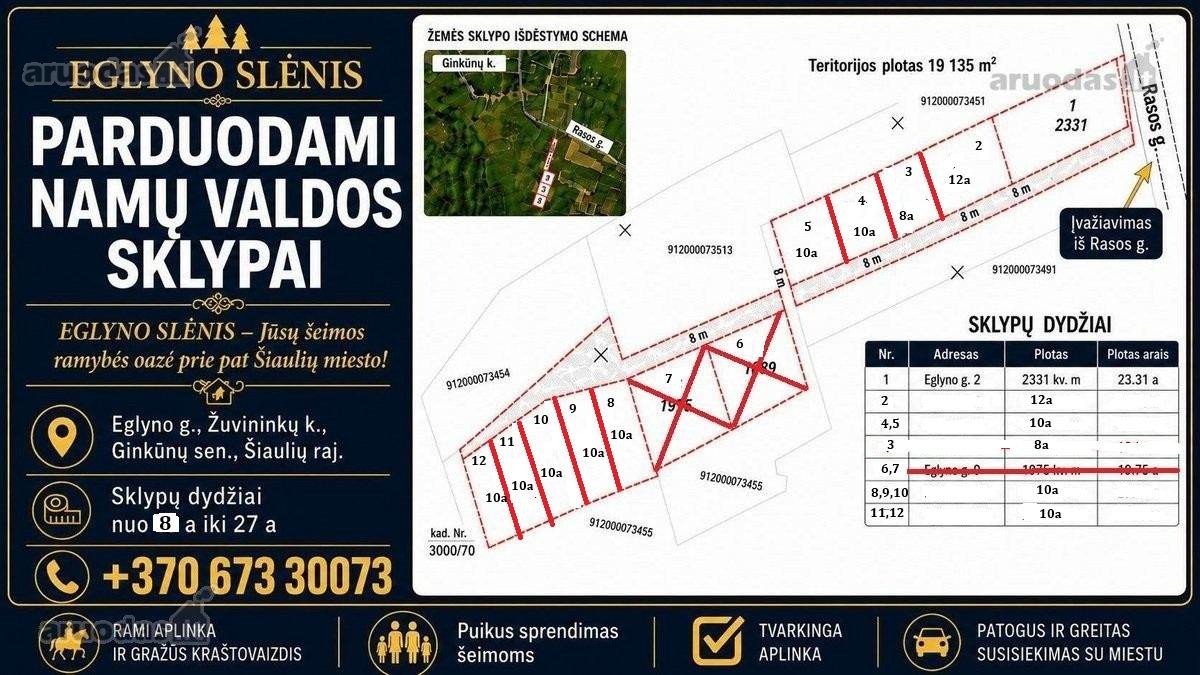 Eglyno Slėnis  10 A Namų Valdos Sklypas 