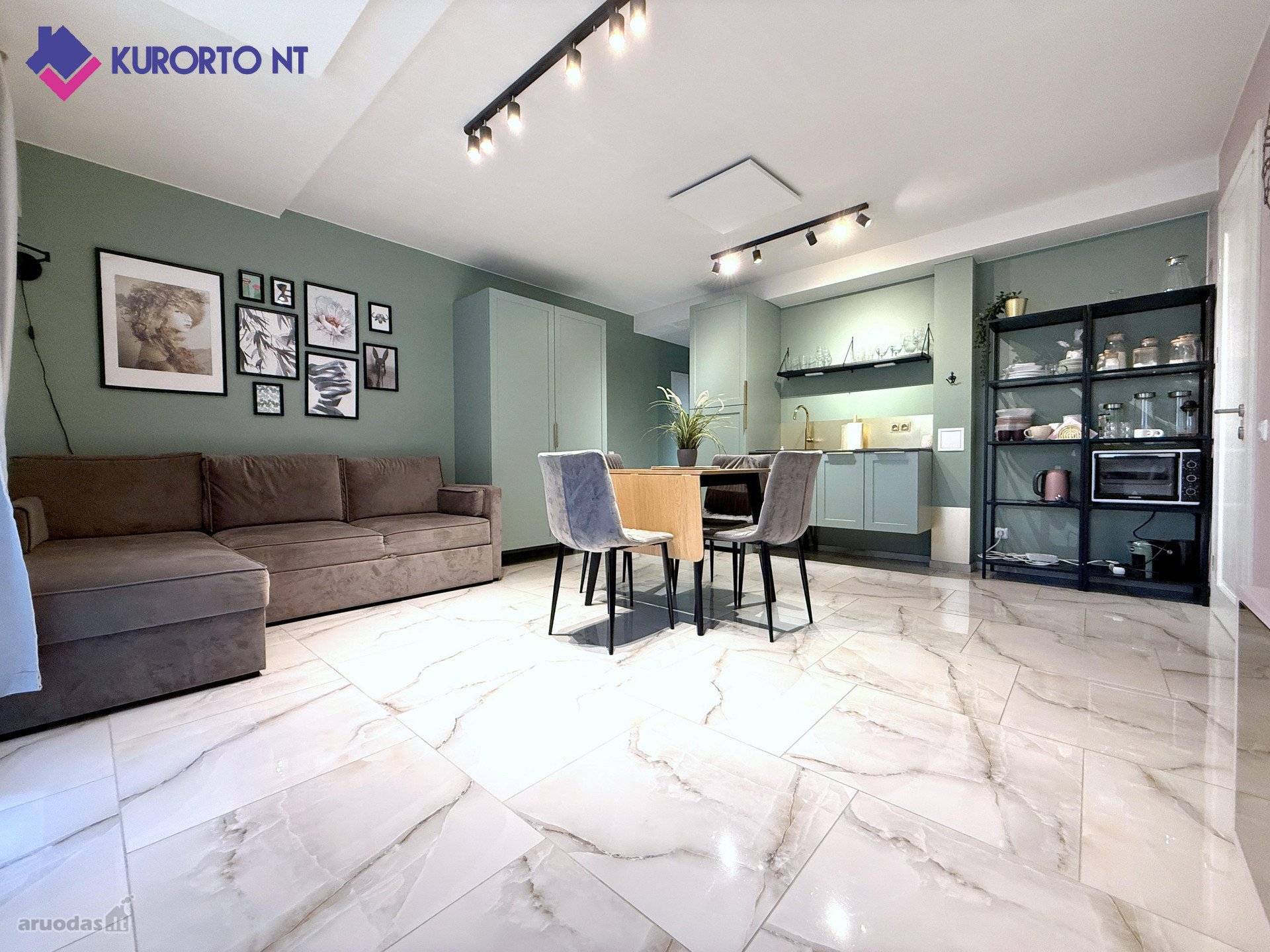 2 kamb. apartamentai Malūno g., Palangoje