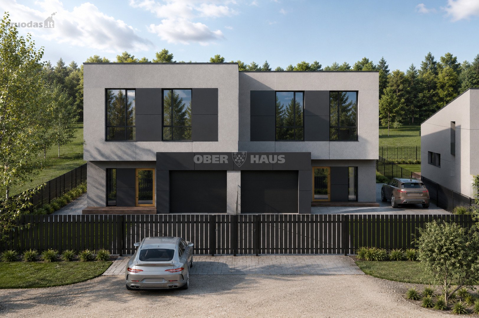 Parduodami Du Modernios Architektūros Naujos