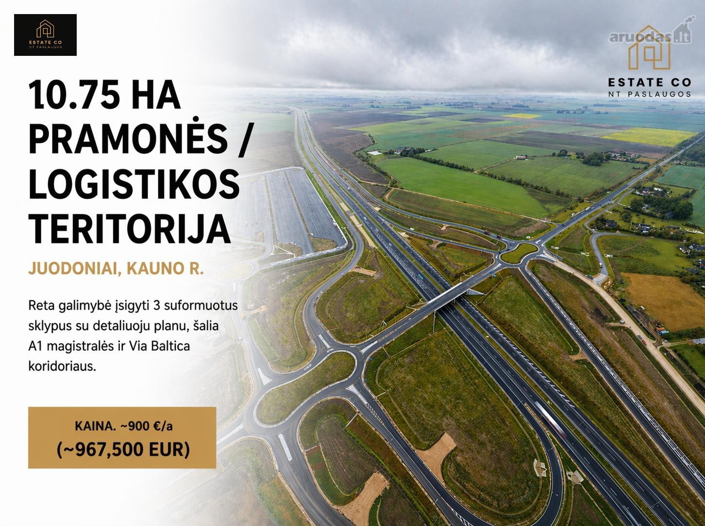 10,75 Ha Pramonės Ir Logistikos Teritorija 