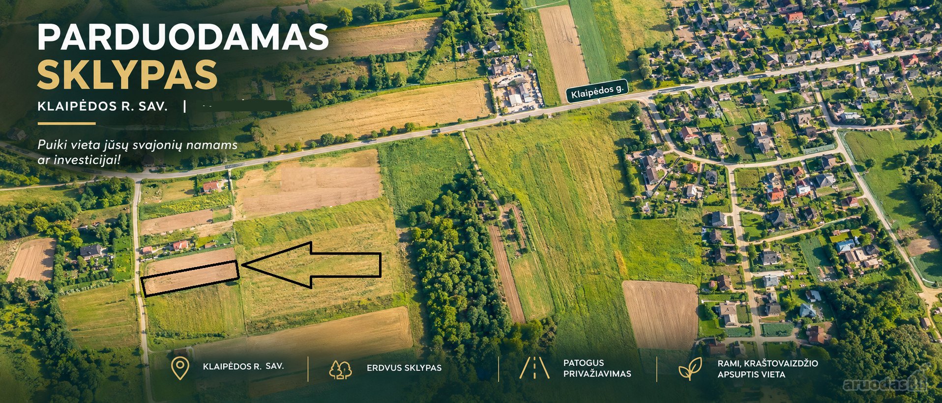 50 Arų Perspektyvus Sklypas Veiviržėnuose